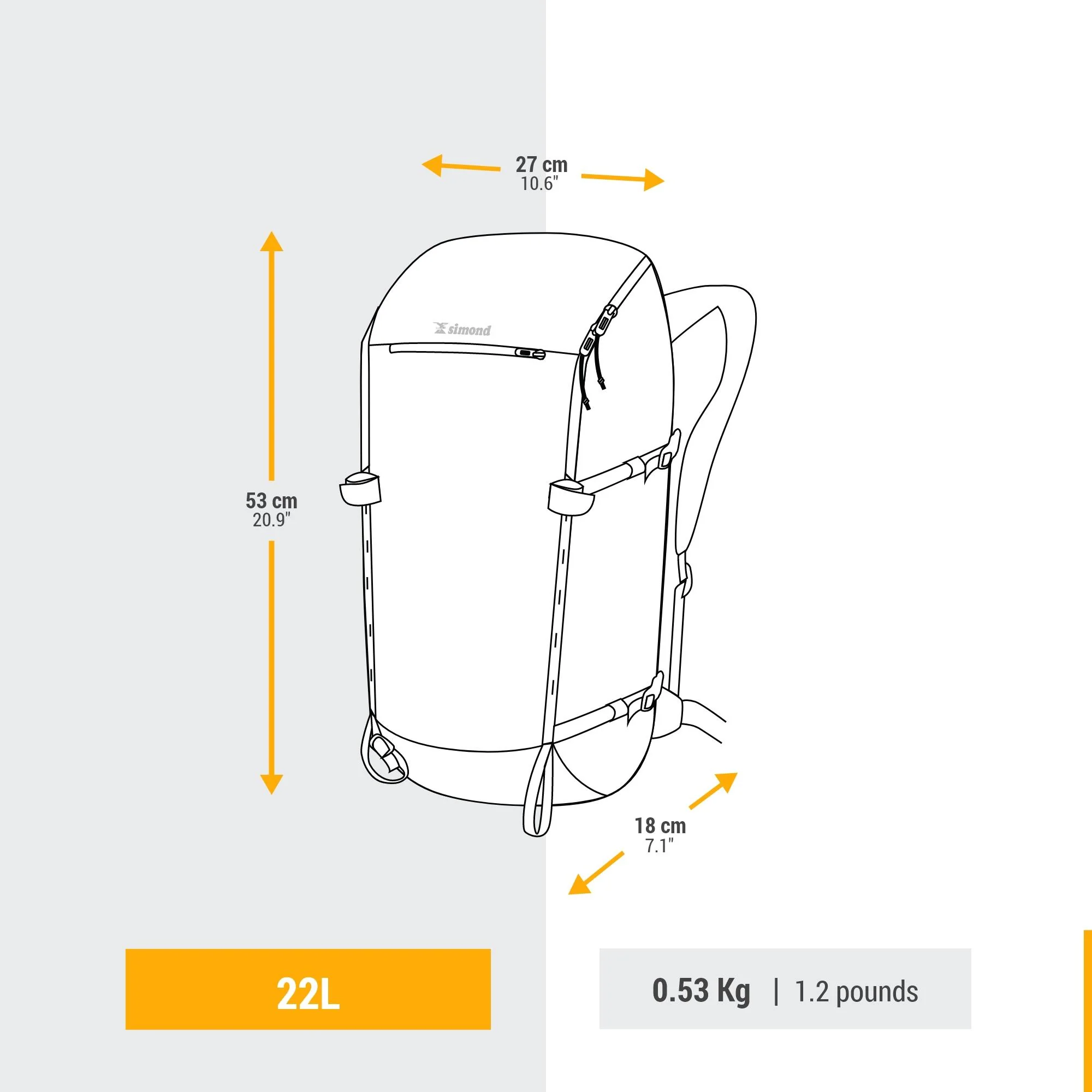 Simond Alpinism 22 L Mountaineering Backpack - Image 6