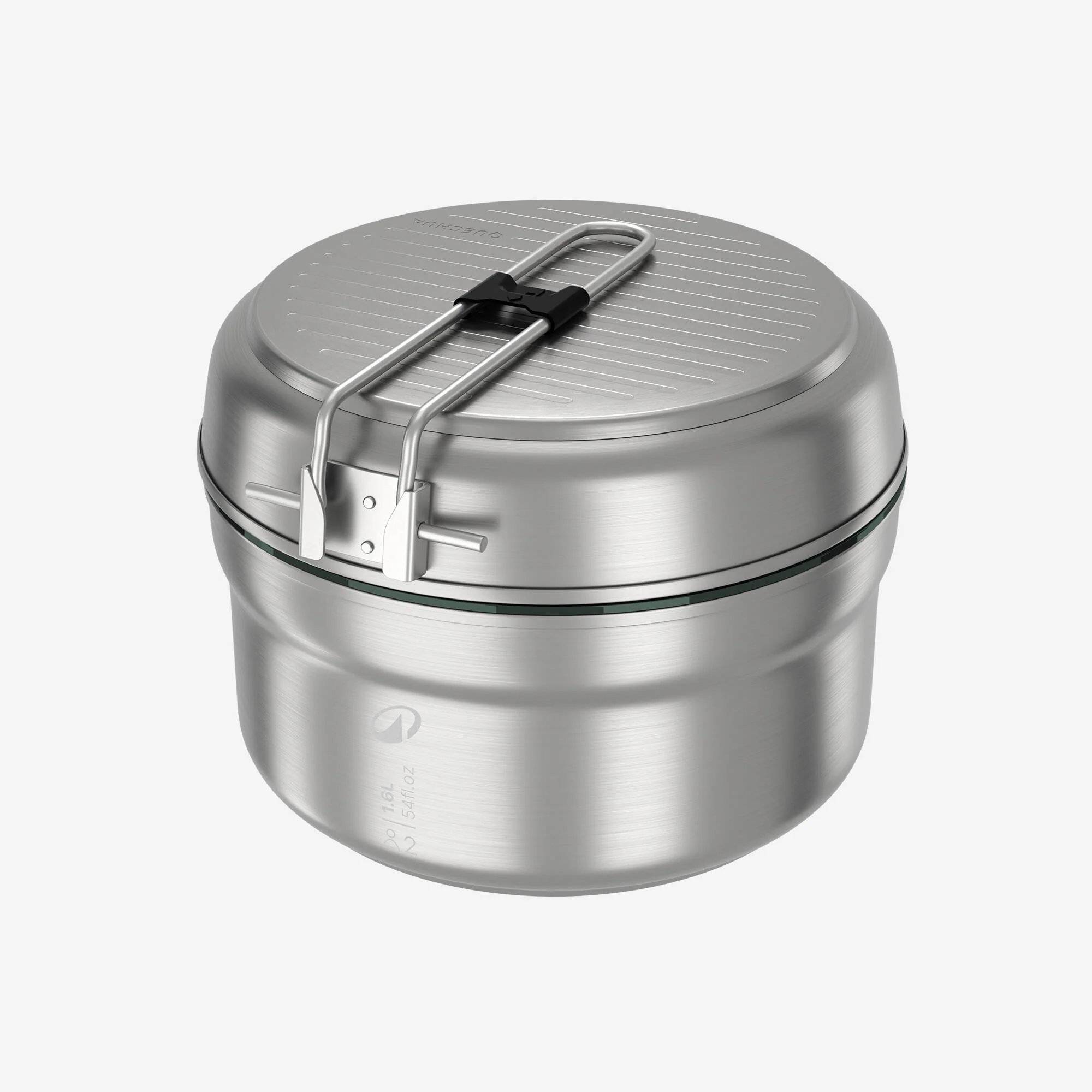 Quechua Stainless steel non-stick camping cookset 500 for 2 people - 15-piece - Image 3