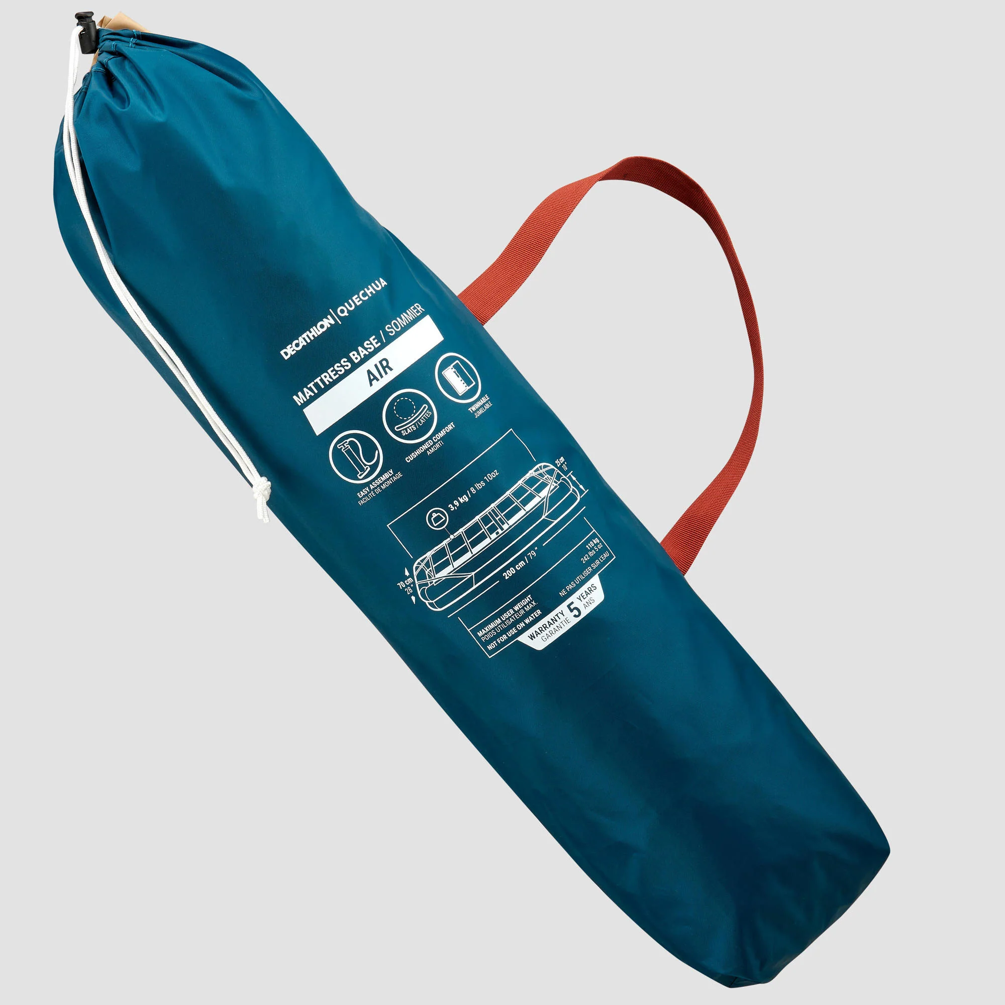 Quechua Camp Bed Air 79" Inflatable Camping Bed Base - Image 3