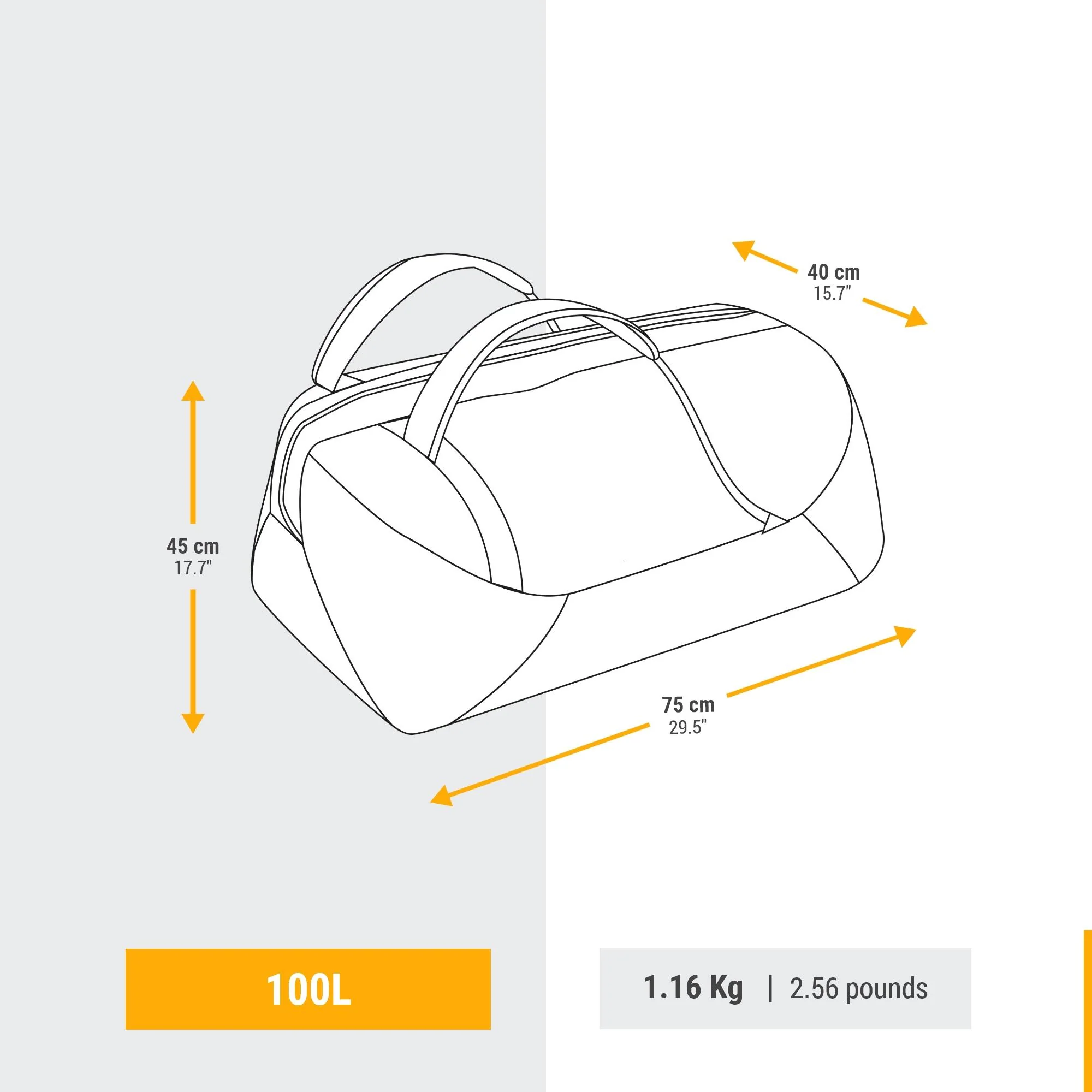 Simond  100 L Duffel Bag - Image 11