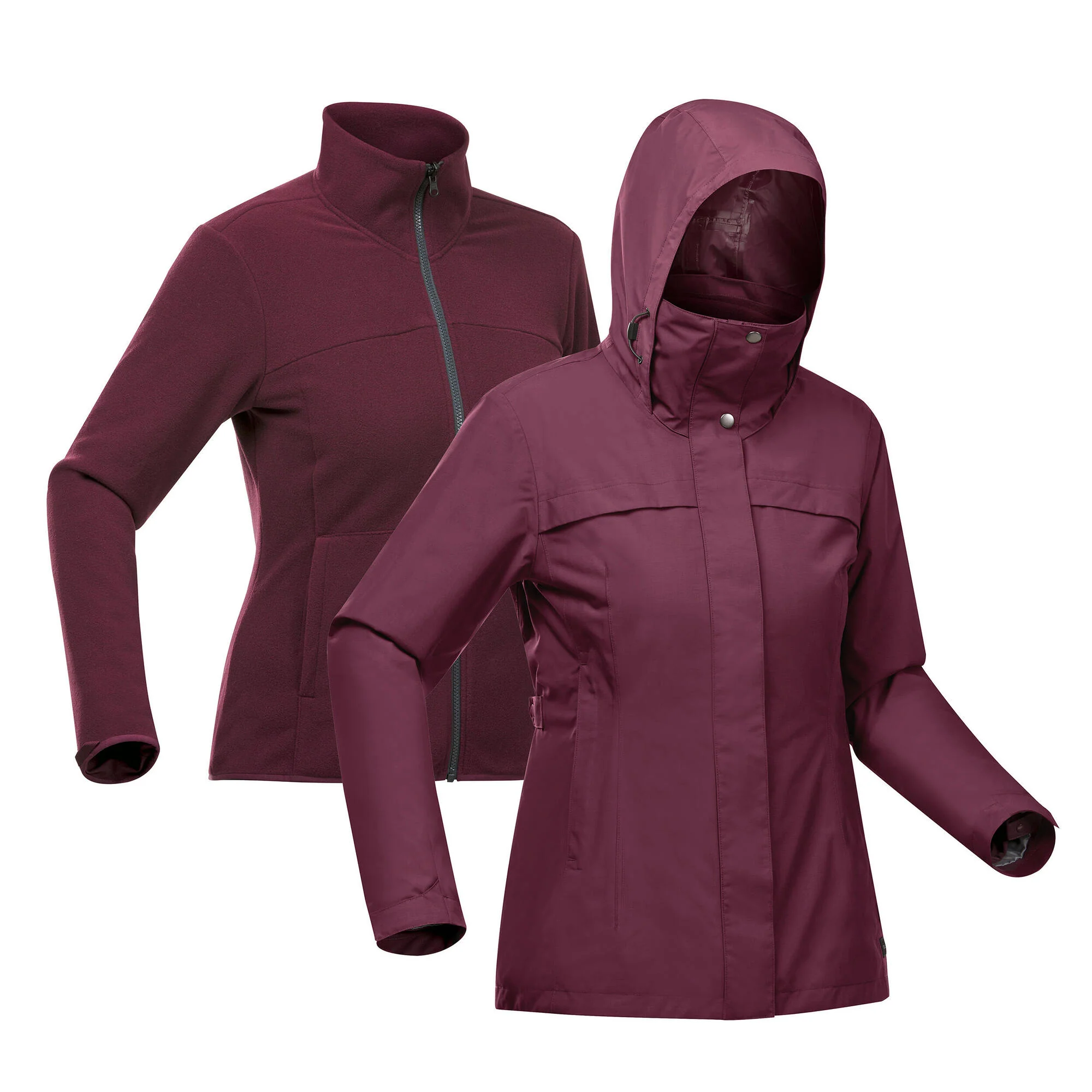 Quechua Women's NH100 3-in-1 Waterproof Jacket - Image 2