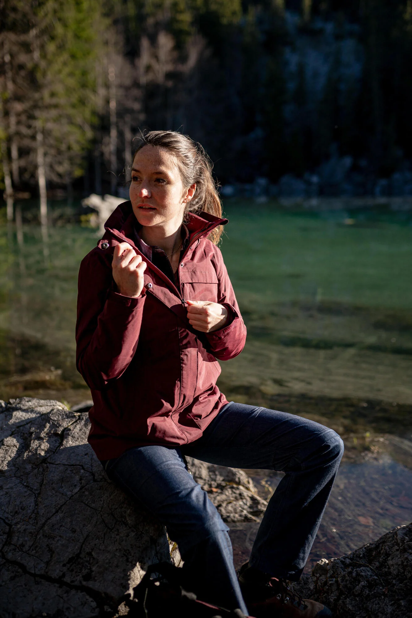 Quechua Women's NH100 3-in-1 Waterproof Jacket - Image 8