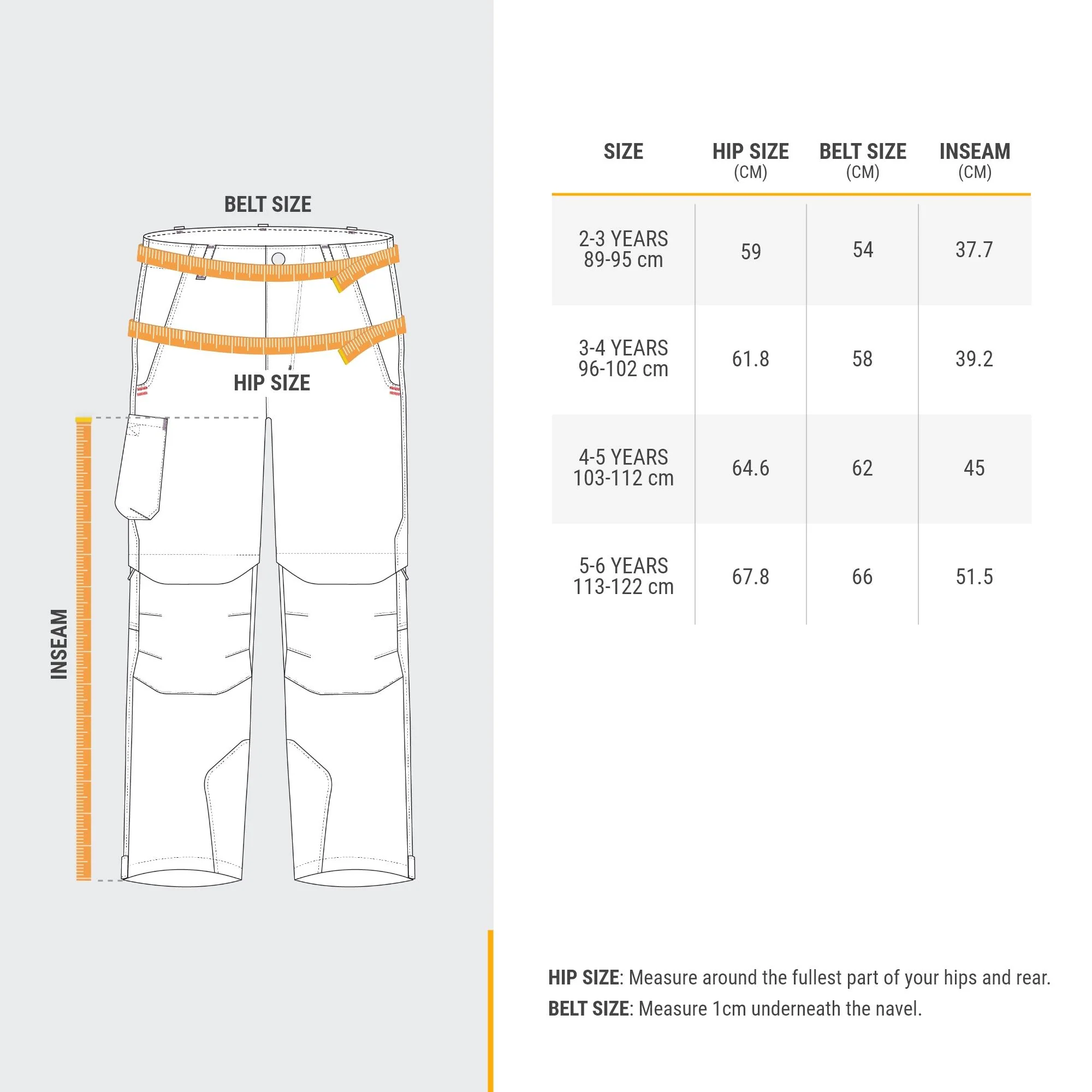 Quechua Kids' MH500 Convertible Hiking Pants - Ages 2-6 - Image 11
