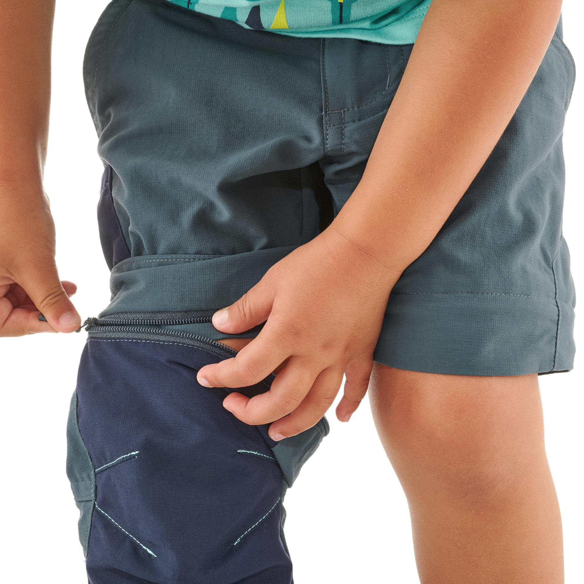 Quechua Kids' MH500 Convertible Hiking Pants - Ages 2-6 - Image 2