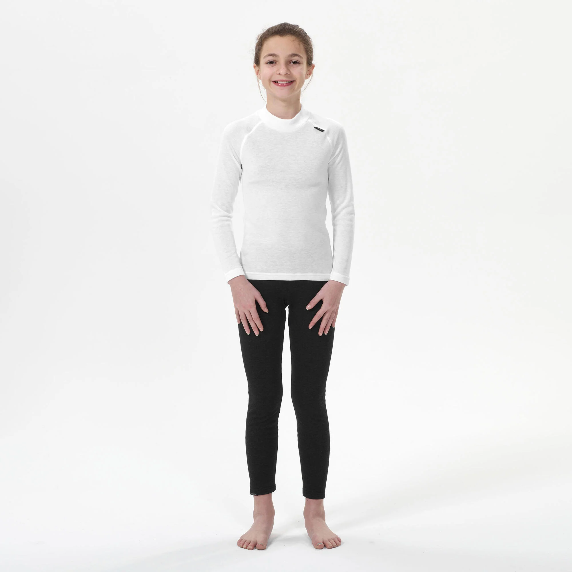 Wedze Kids' BL100 Thermal Ski Base Layer Bottom - Image 6