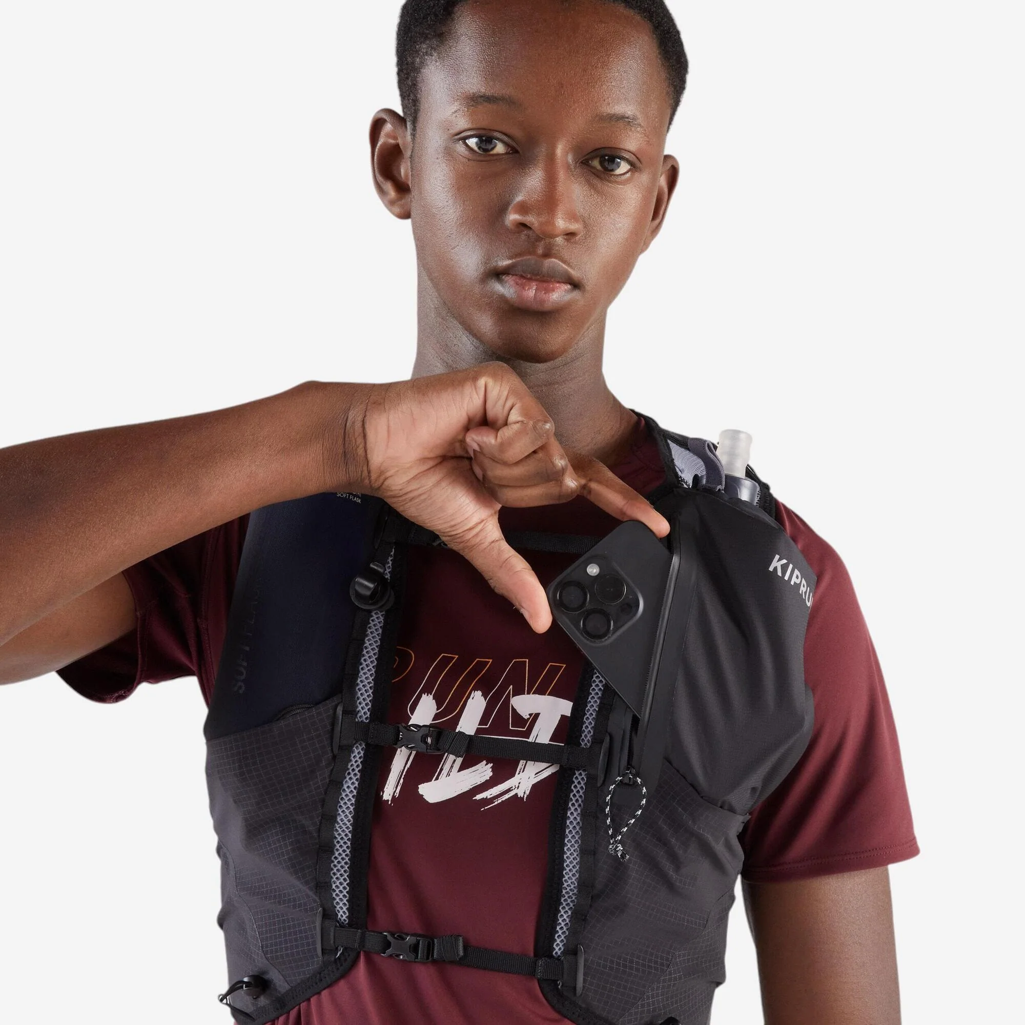 Kiprun 10L Running Hydration Vest -  1L Water Bladder Included - Image 6