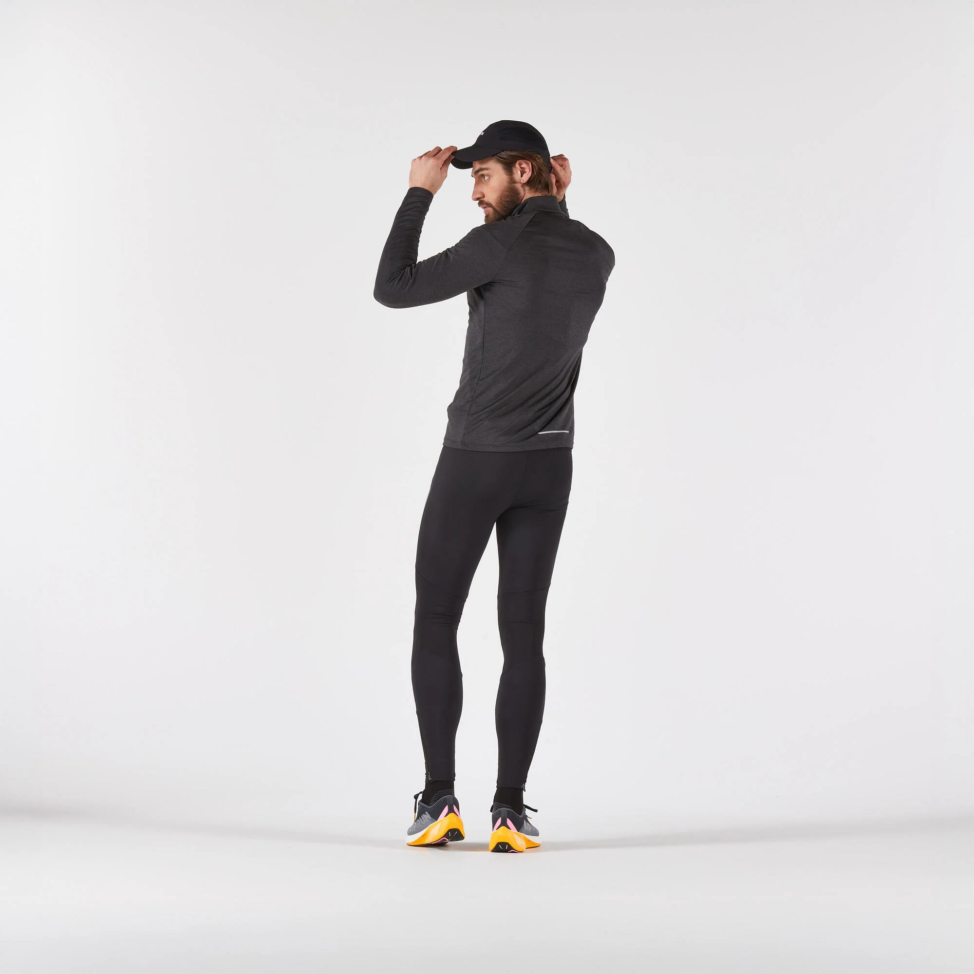 Kiprun Men's 100 Long-Sleeved Half-Zip Running T-shirt - Image 6