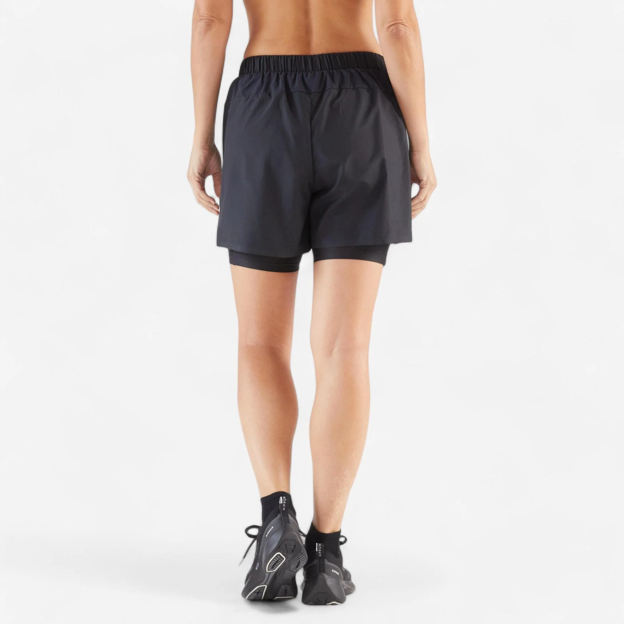 Kiprun Women's Run 500 2-in-1 Compression Running Shorts - Image 2
