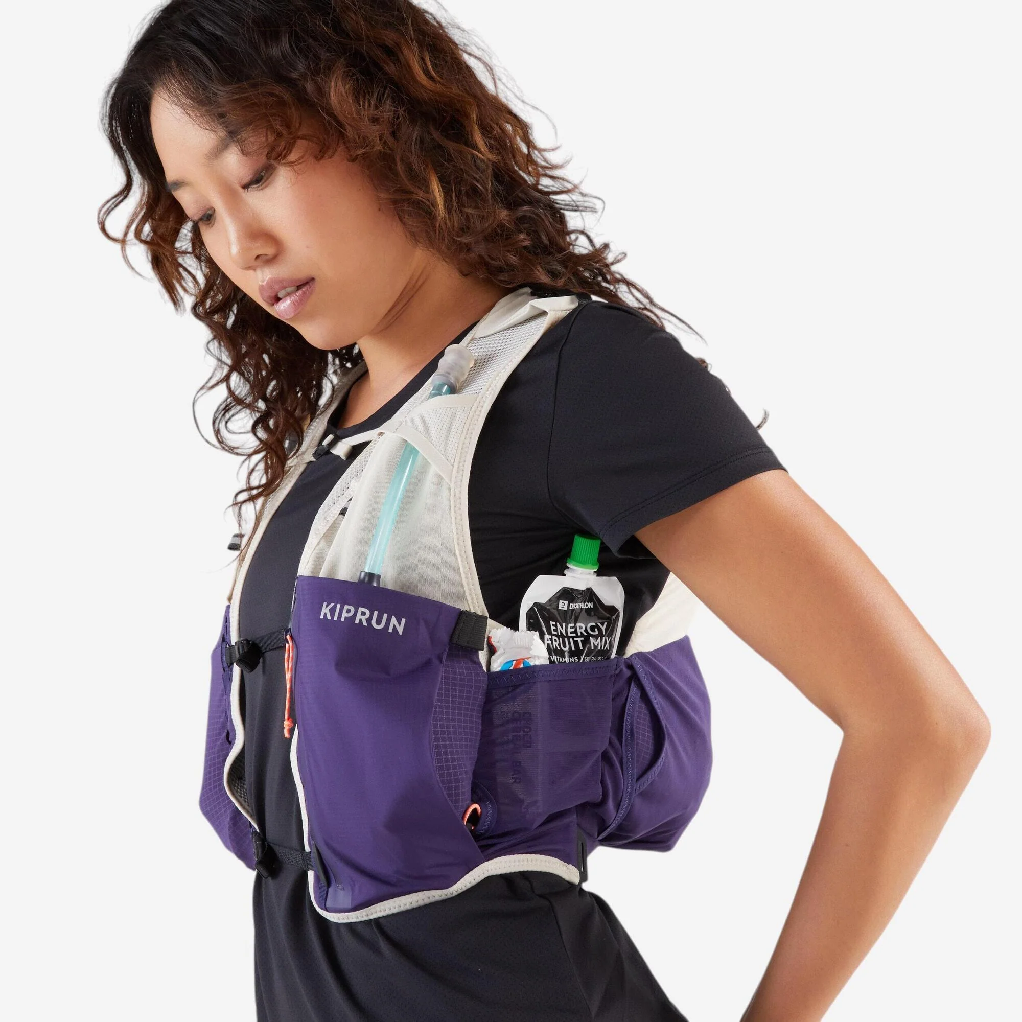 KIPRUN 8L Women's trail running bag - Beige purple - Image 7