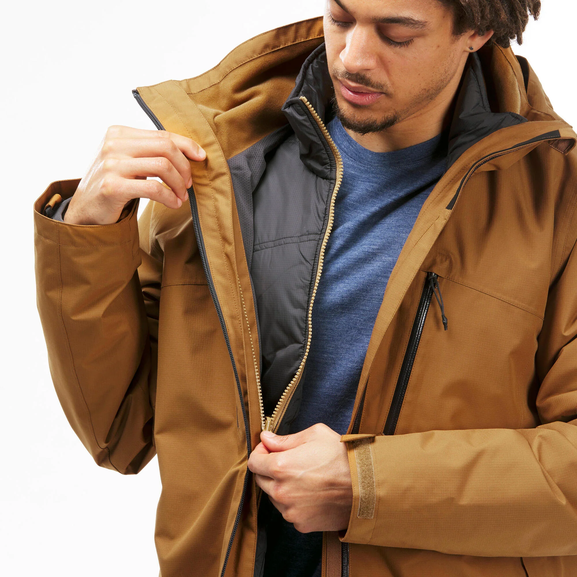 Forclaz Men's Travel 500 3-in-1 Waterproof Jacket - Image 17