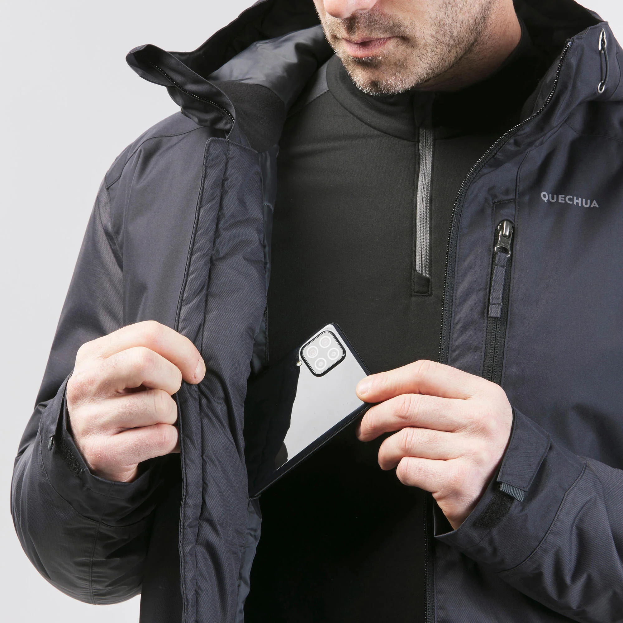 Quechua Men's NH500 Waterproof Winter Jacket - Image 5