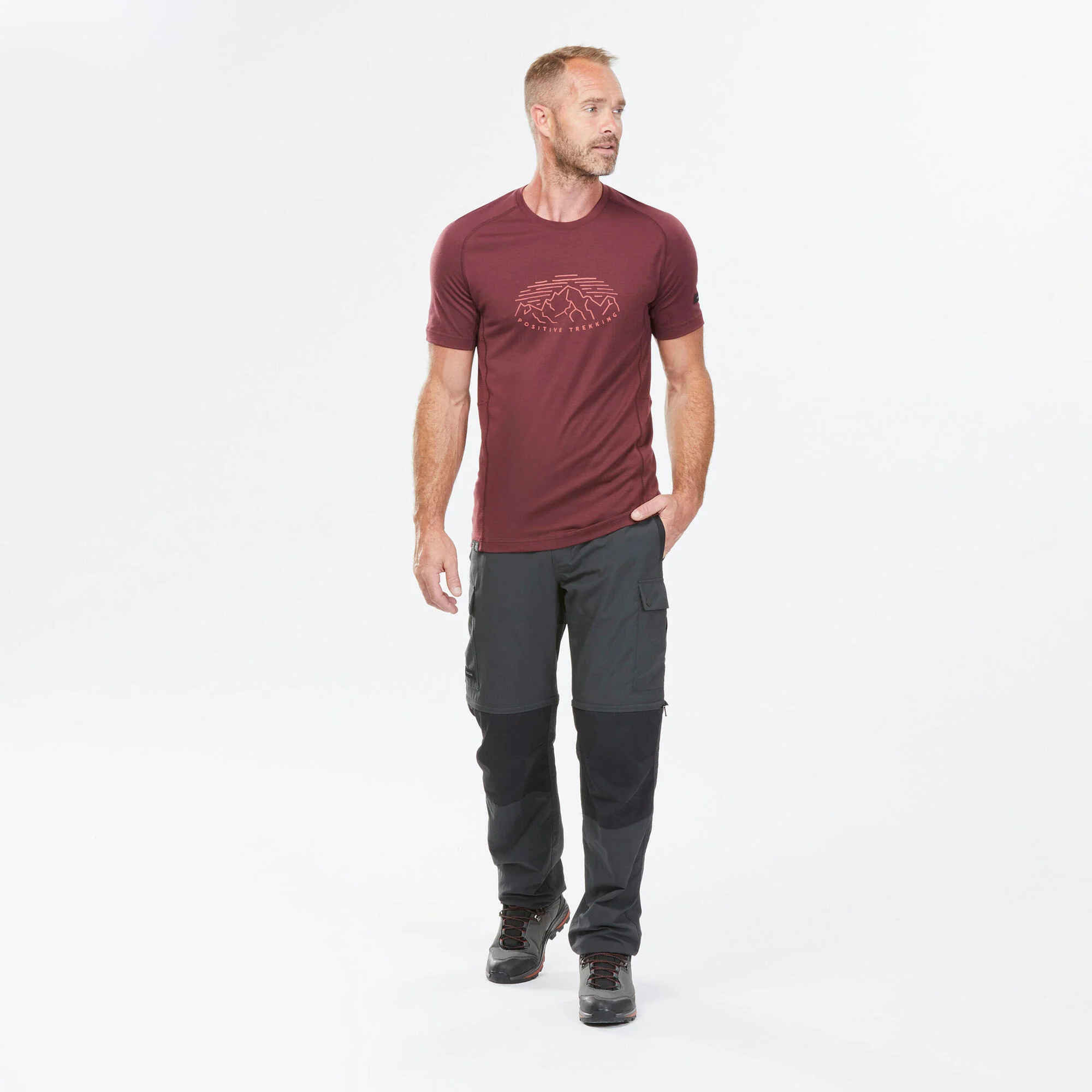 Forclaz Men's MT100 2-in-1 Zip-Off Hiking Pants - Image 2