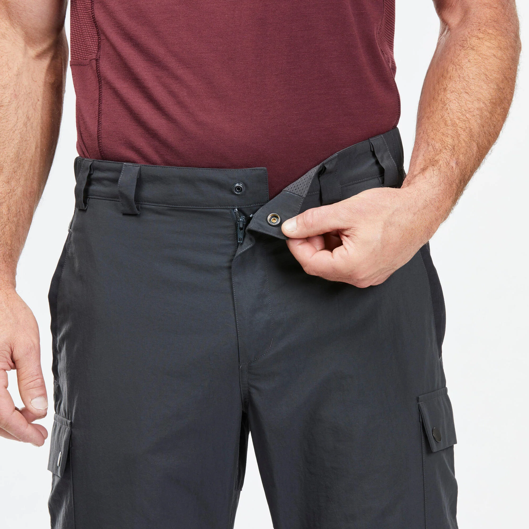 Forclaz Men's MT100 2-in-1 Zip-Off Hiking Pants - Image 5