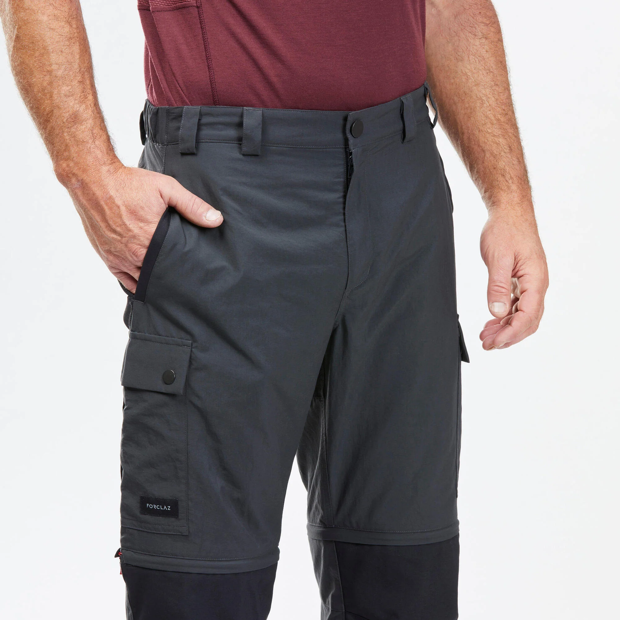 Forclaz Men's MT100 2-in-1 Zip-Off Hiking Pants - Image 6