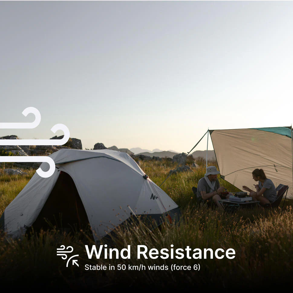 Quechua 2 Second Easy Fresh & Black Waterproof Pop Up Camping Tent - 2 Person - Image 8