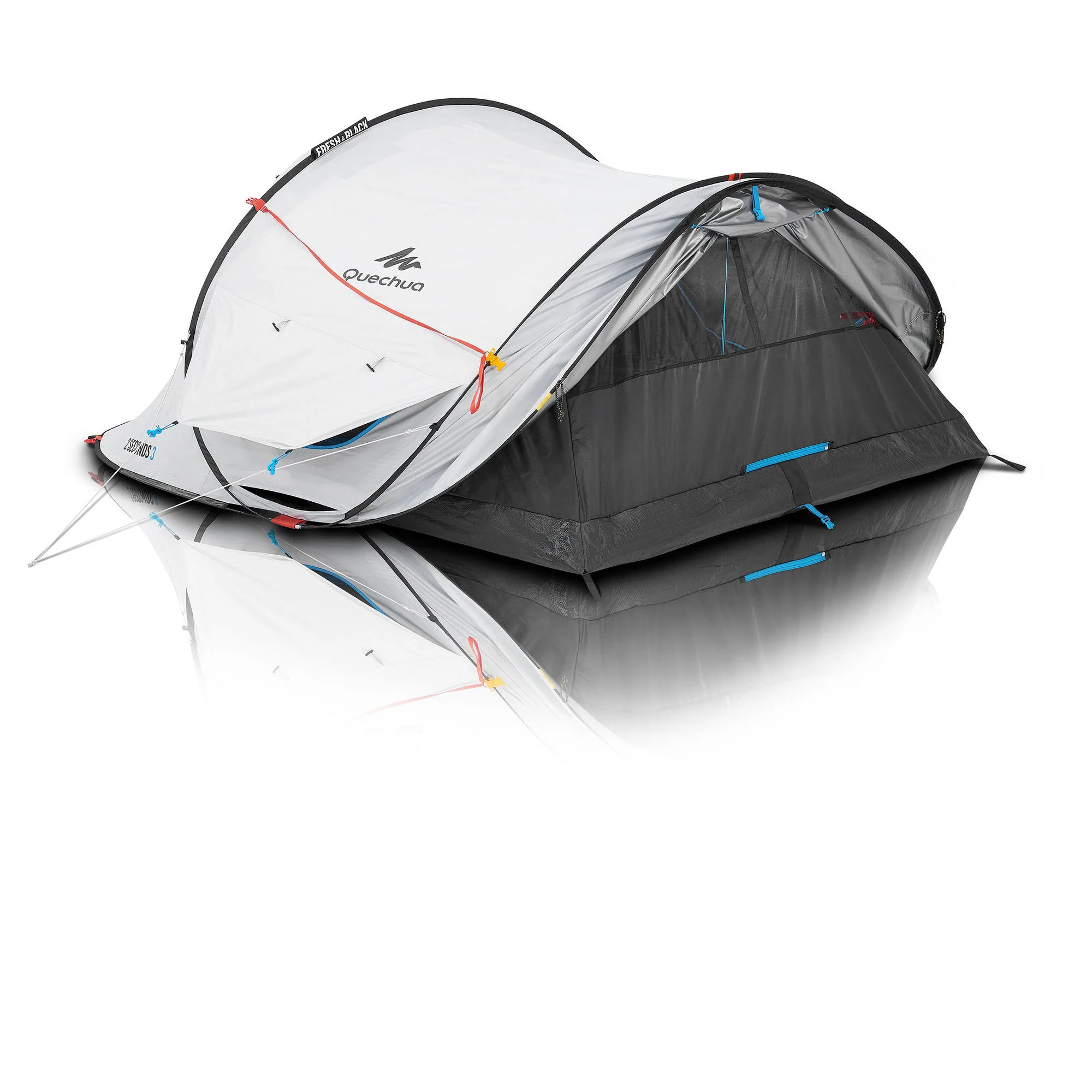 Quechua 2 Second Fresh & Black Waterproof Pop Up Camping Tent 3 Person - Image 6