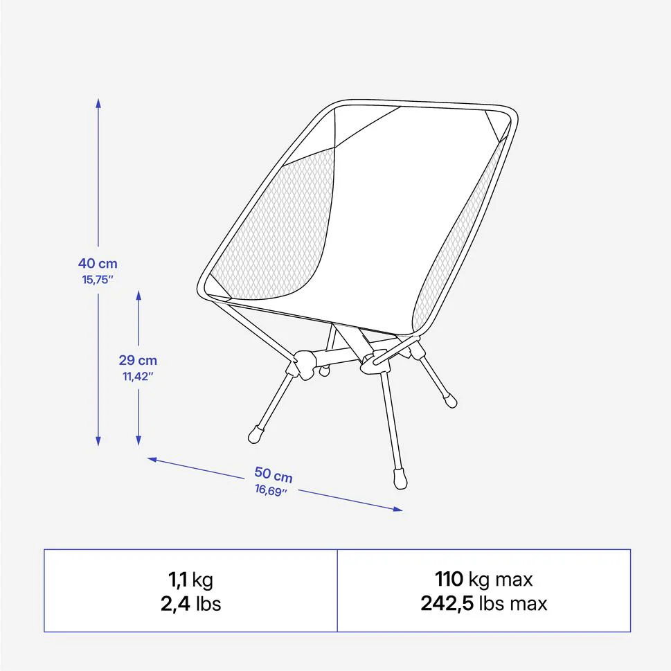 Quechua 500 Ultra-Compact Camping Chair 2026 - Image 4