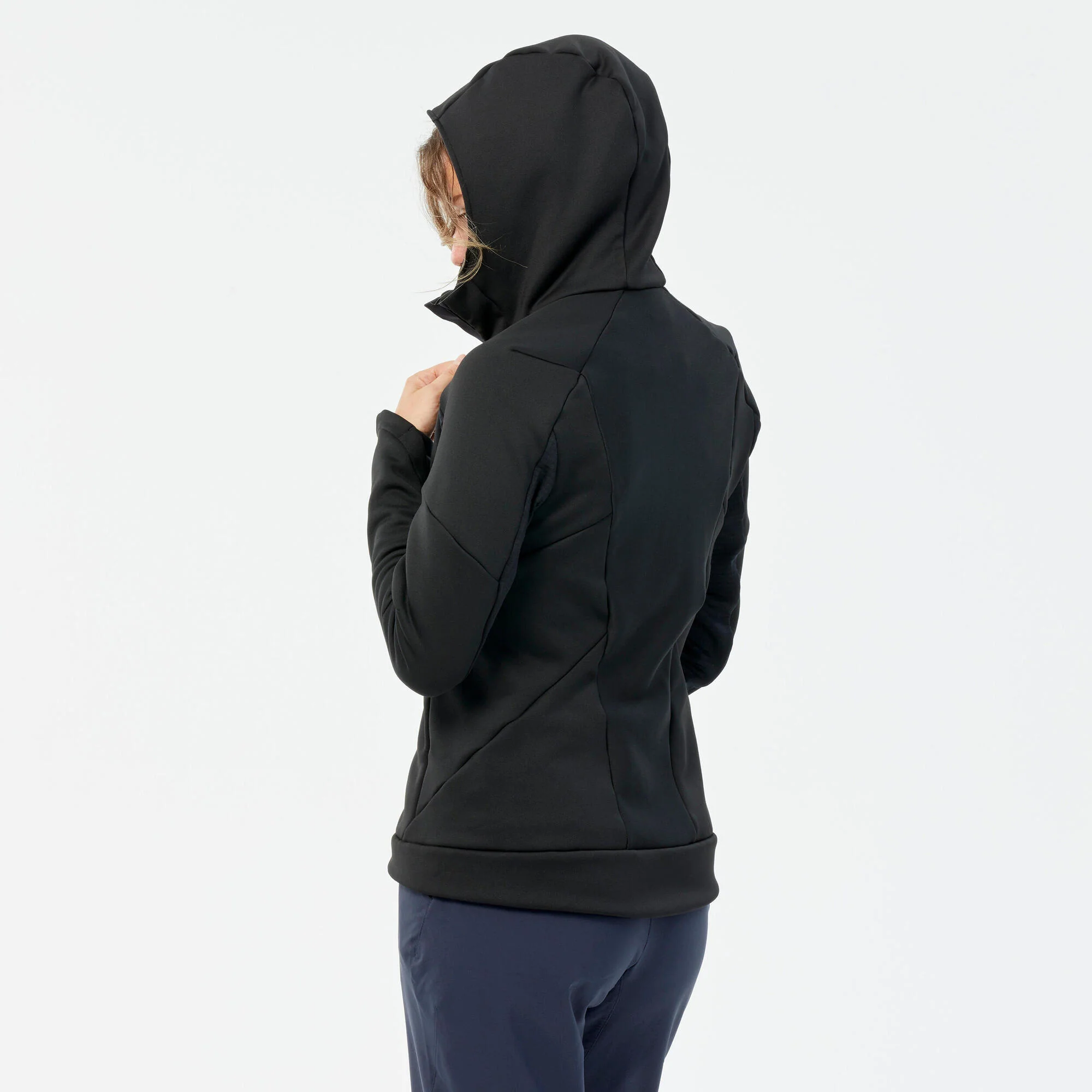 Quechua Women's Hiking Fleece Jacket - MH520 Hood - Image 14