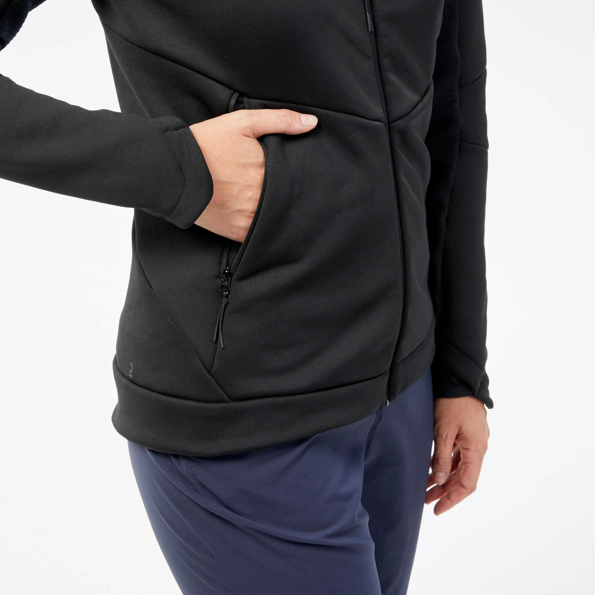 Quechua Women's Hiking Fleece Jacket - MH520 Hood - Image 16
