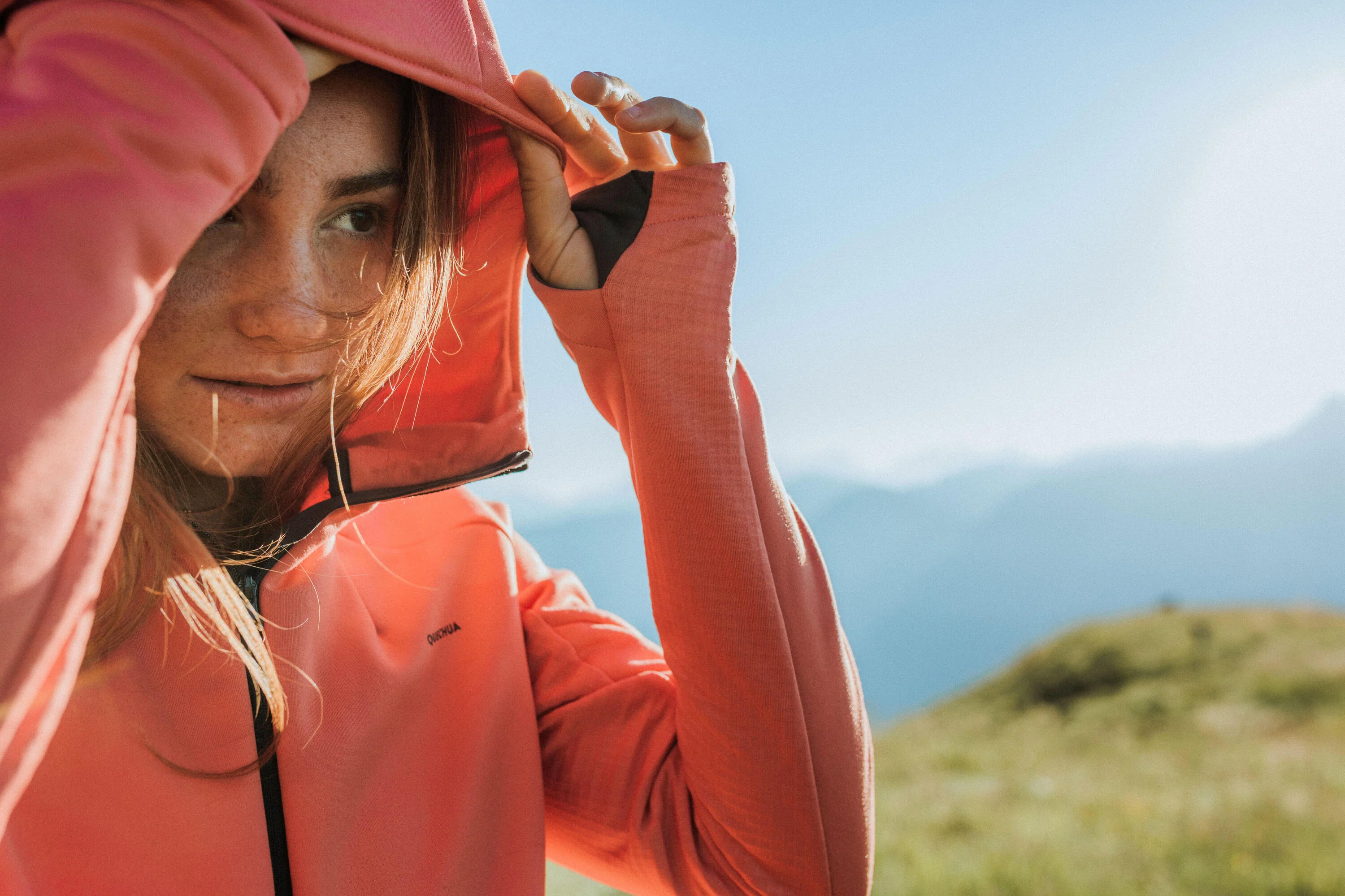 Quechua Women's Hiking Fleece Jacket - MH520 Hood - Image 27