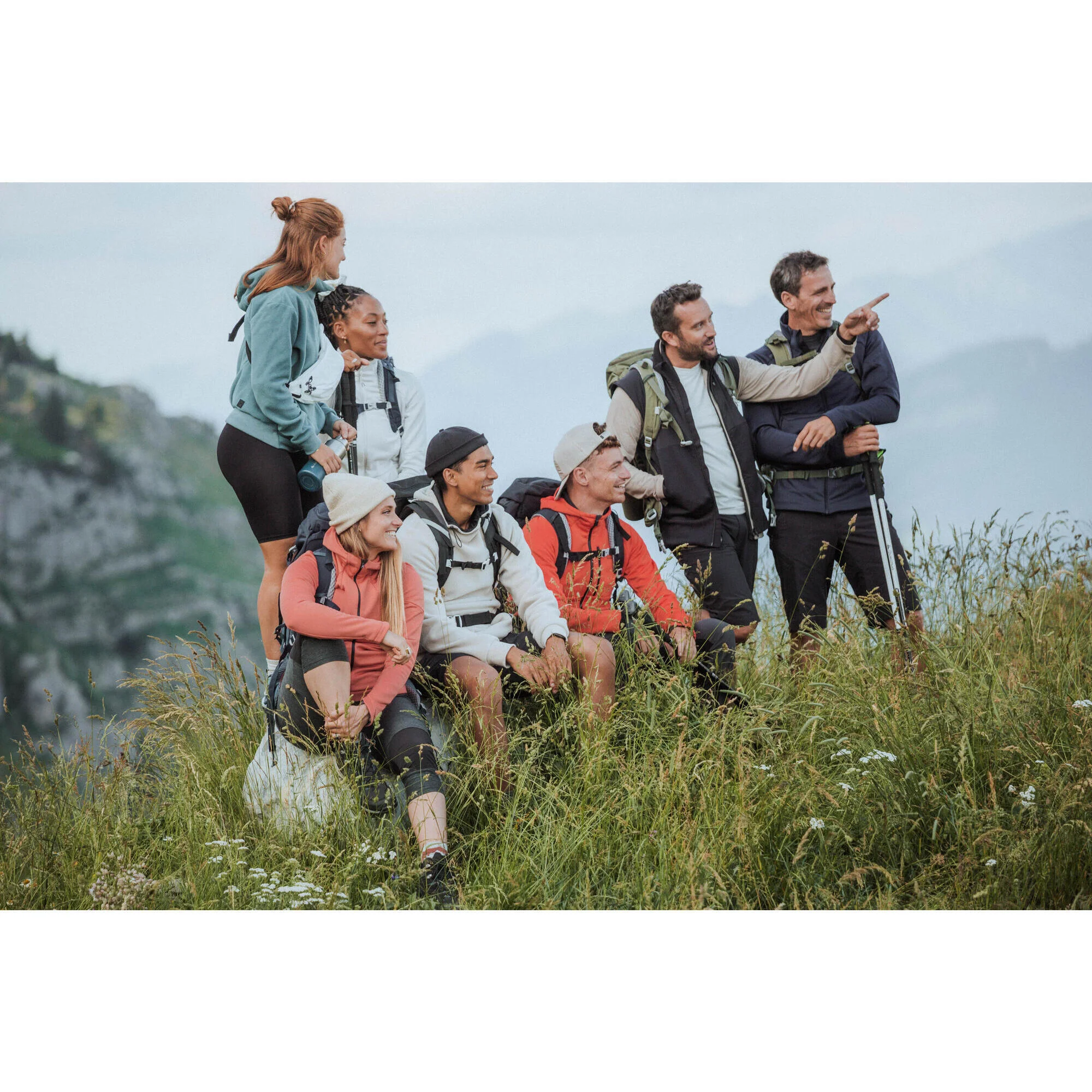 Quechua Women's Hiking Fleece Jacket - MH520 Hood - Image 29