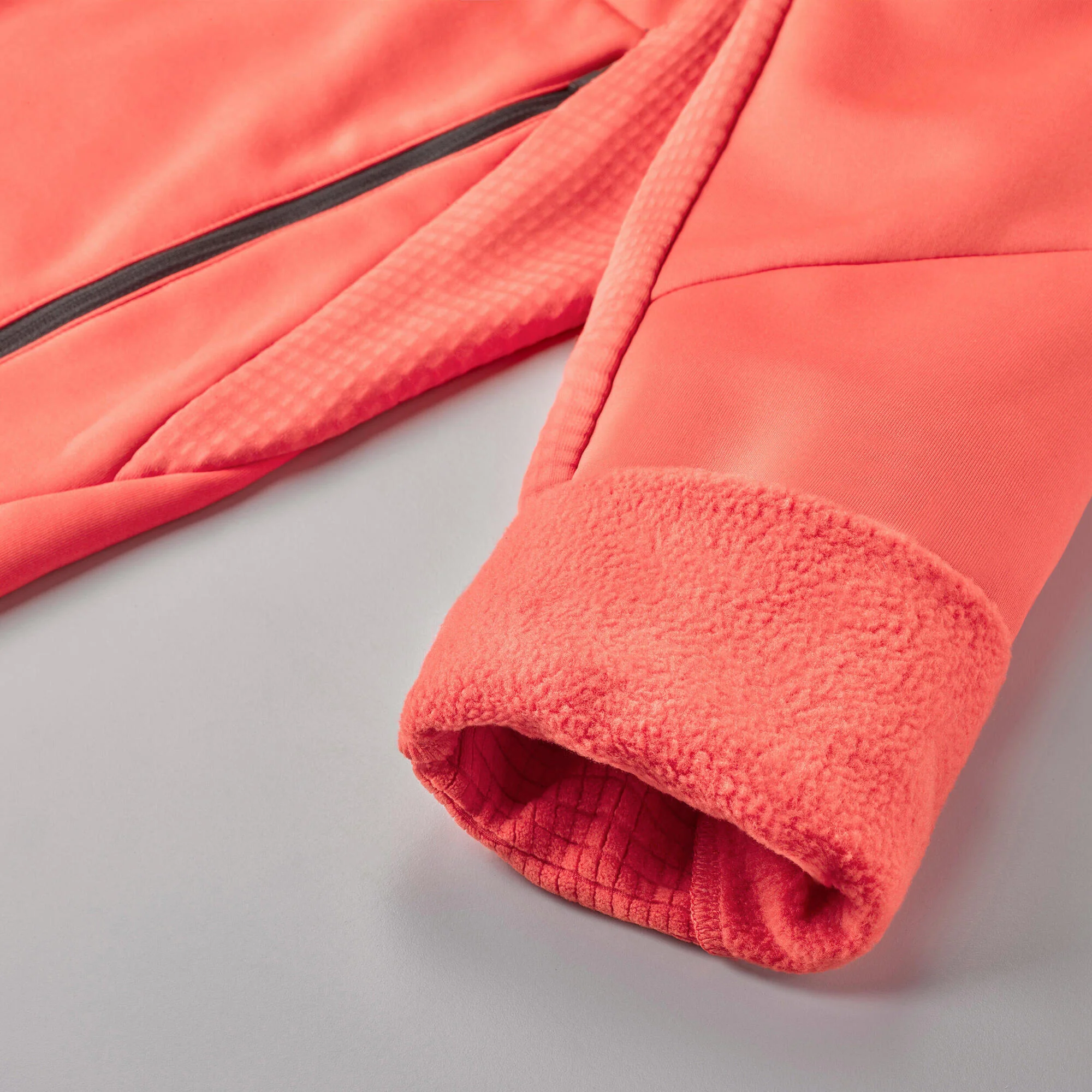 Quechua Women's Hiking Fleece Jacket - MH520 Hood - Image 3