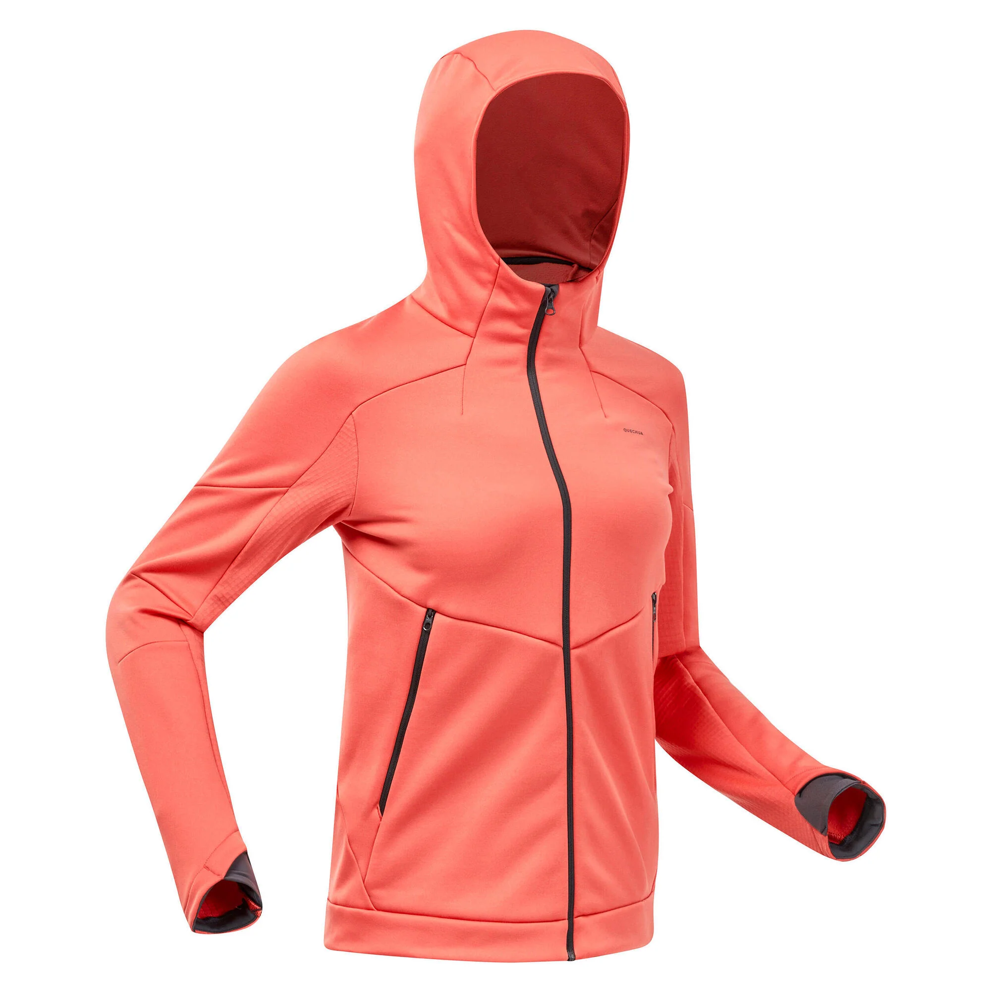 Quechua Women's Hiking Fleece Jacket - MH520 Hood - Image 9