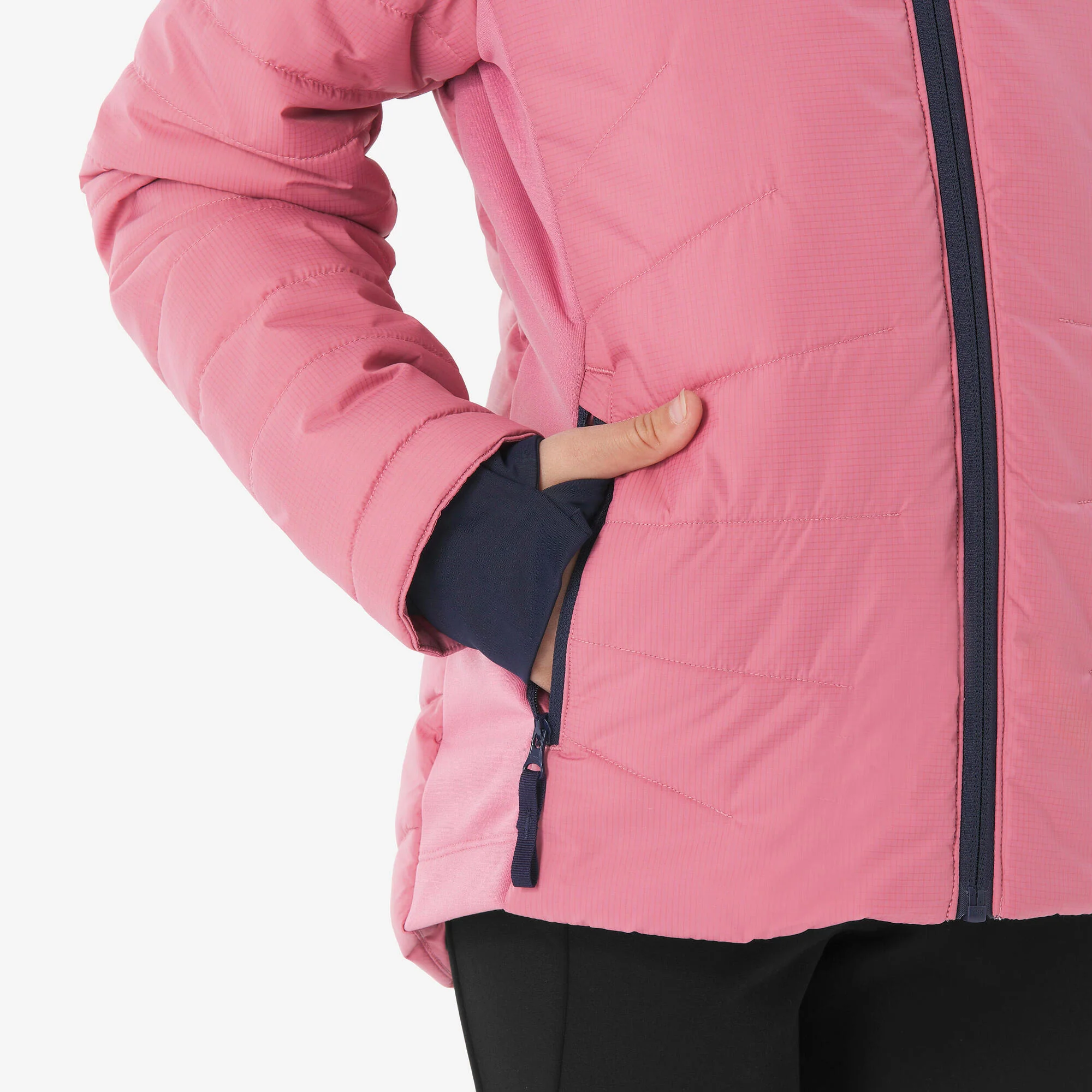 Quechua Kids’ MH500 Hybrid Hiking Puffer Jacket - Image 5
