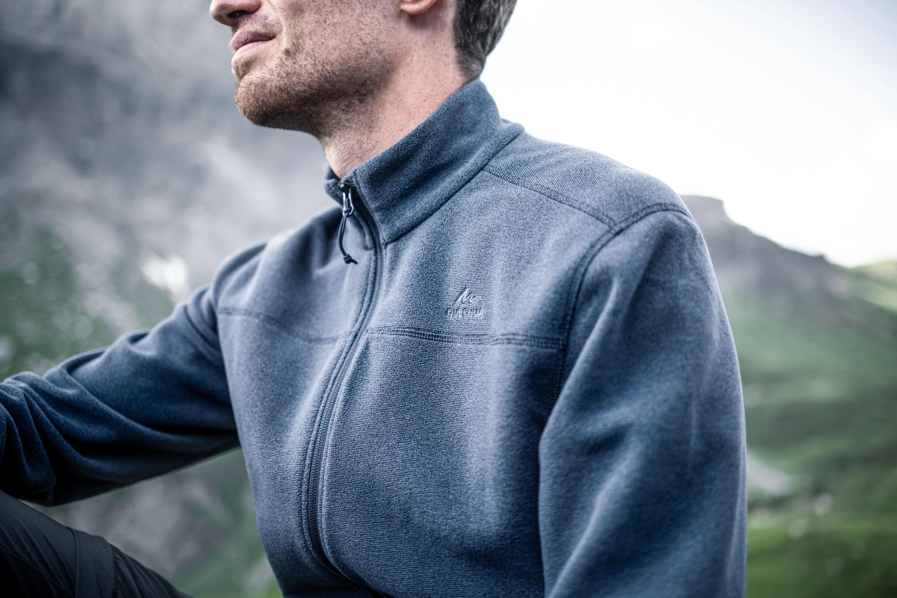Quechua Men's MH120 Fleece Hiking Jacket - Image 13