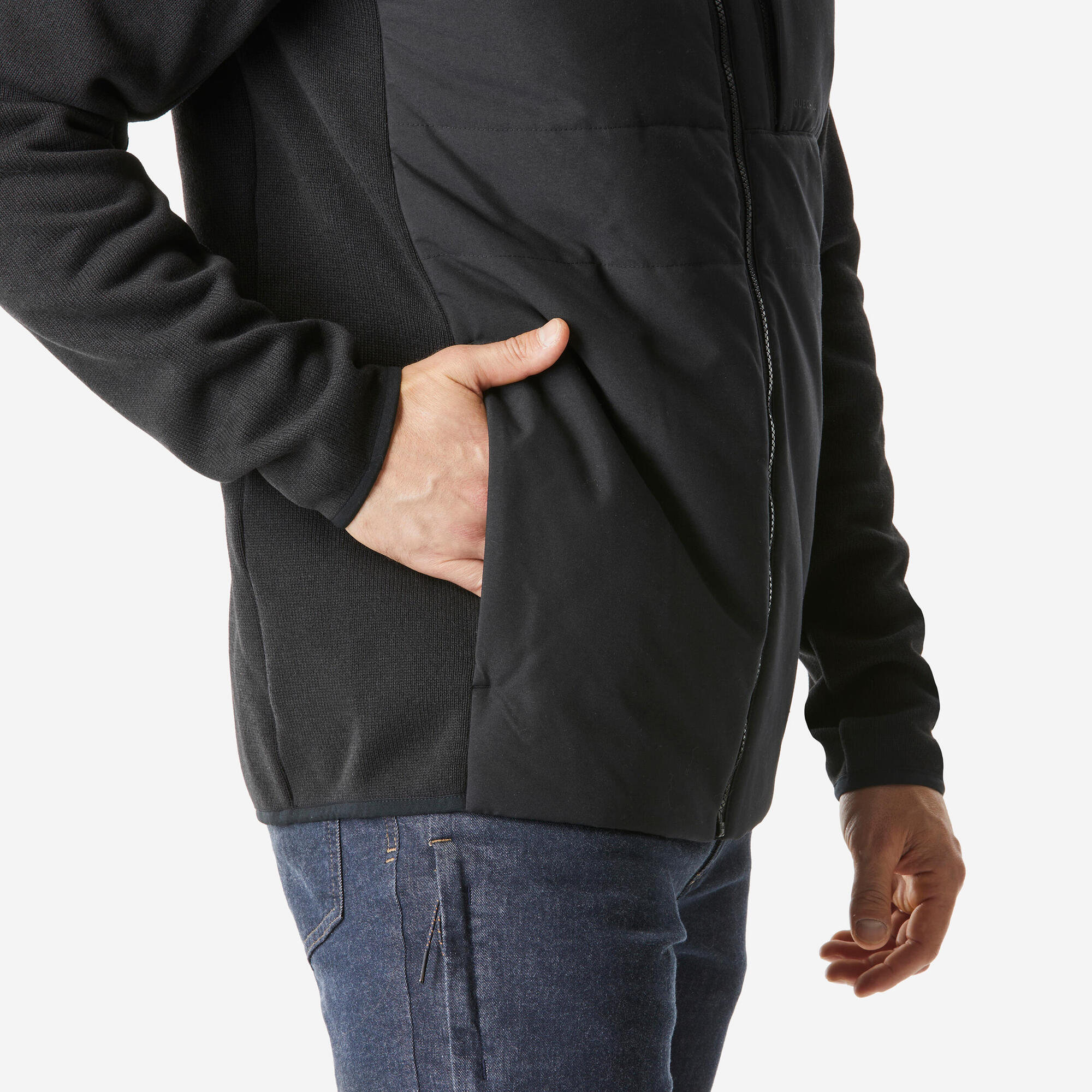 Quechua Men's NH500 Hybrid Hiking Sweatshirt - Image 5