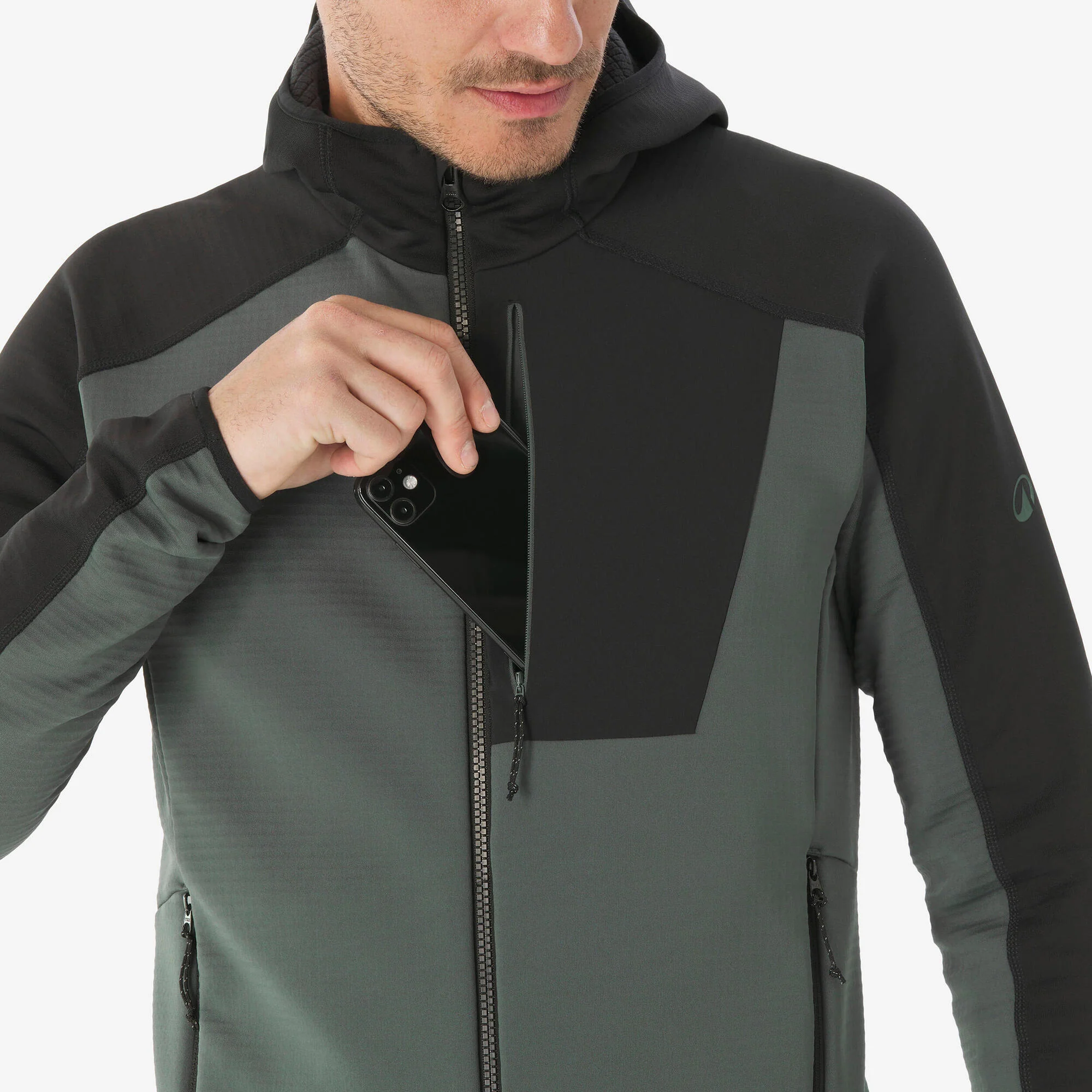 Quechua Men's MH500 Full-Zip Hiking Fleece - Image 5
