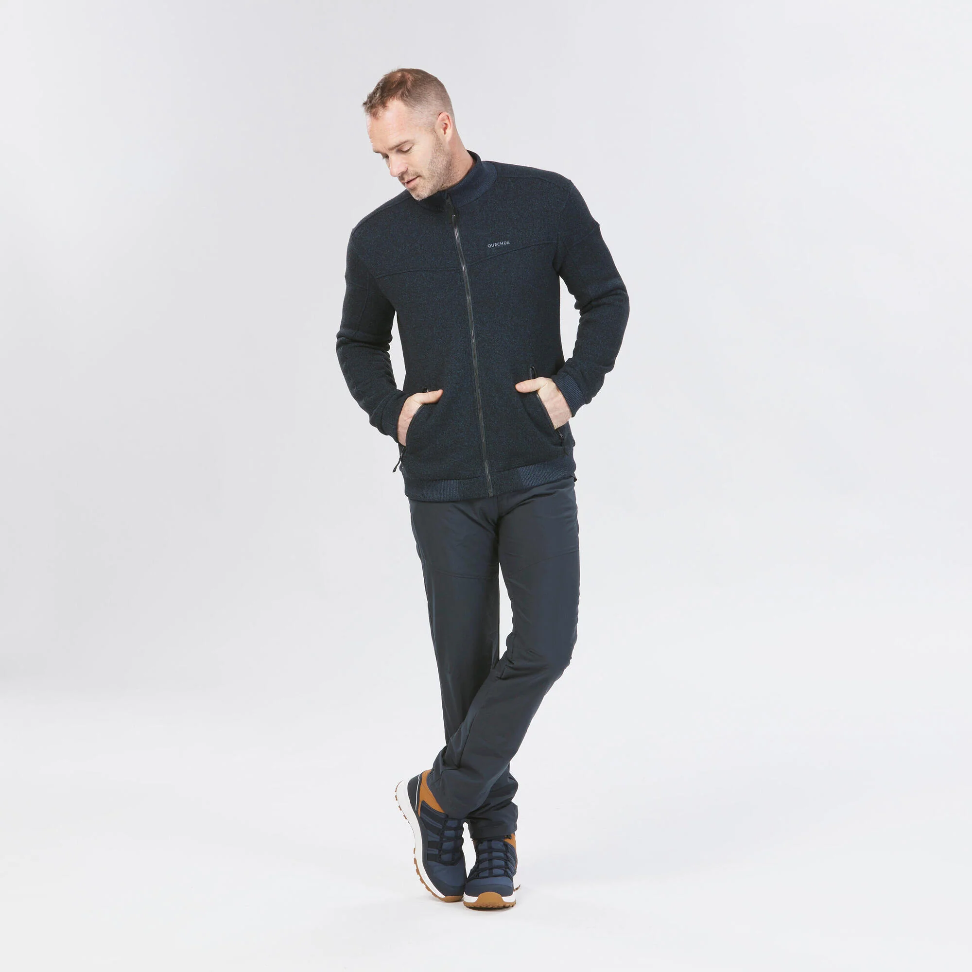 Quechua Men's SH100 Fleece Winter Jacket - Image 6