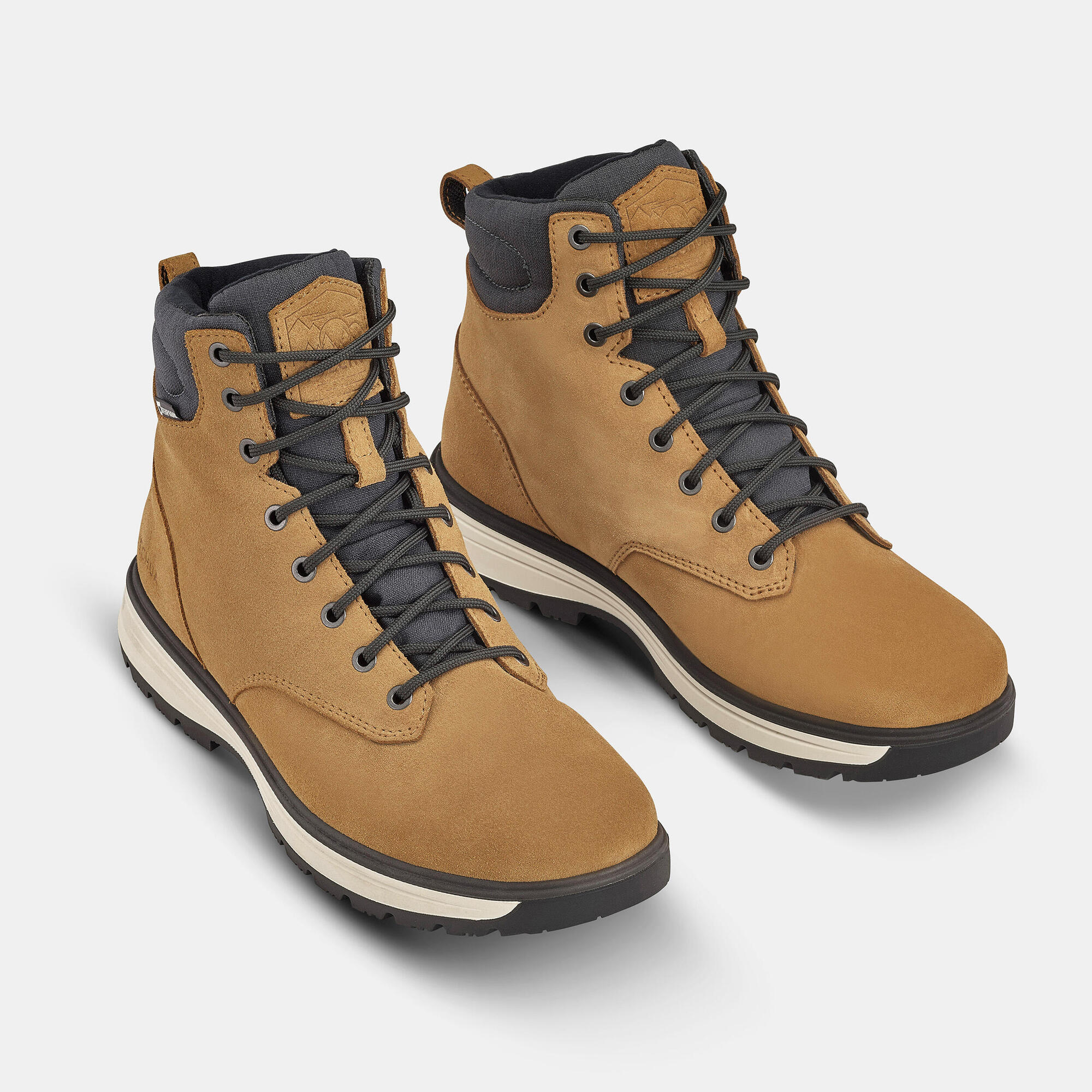 Quechua Men's NH500 Warm Waterproof High Leather Hiking Boots - Image 2
