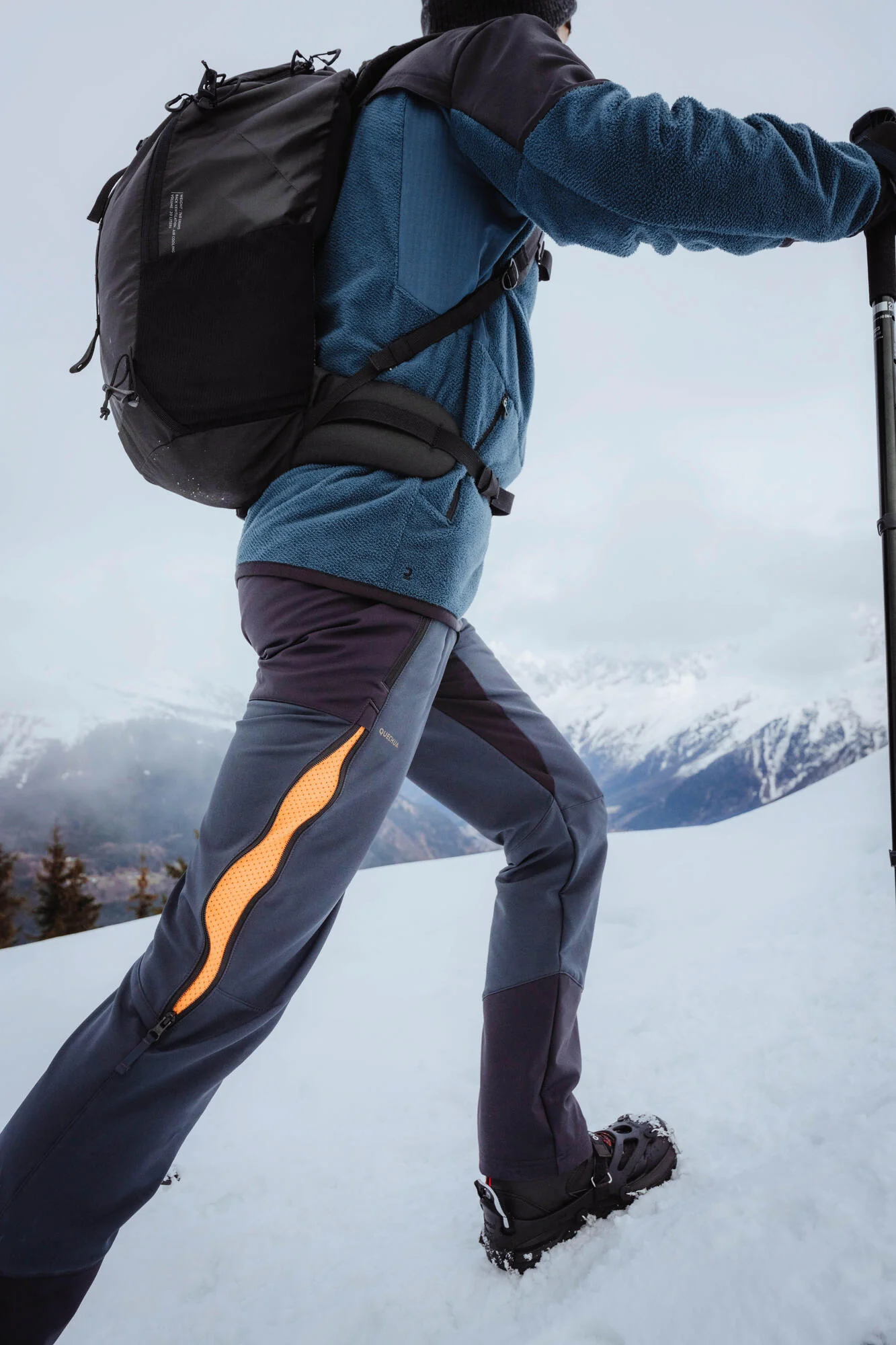 Quechua Men’s MH500 Warm Water-Repellent Hiking Fleece Jacket - Image 10