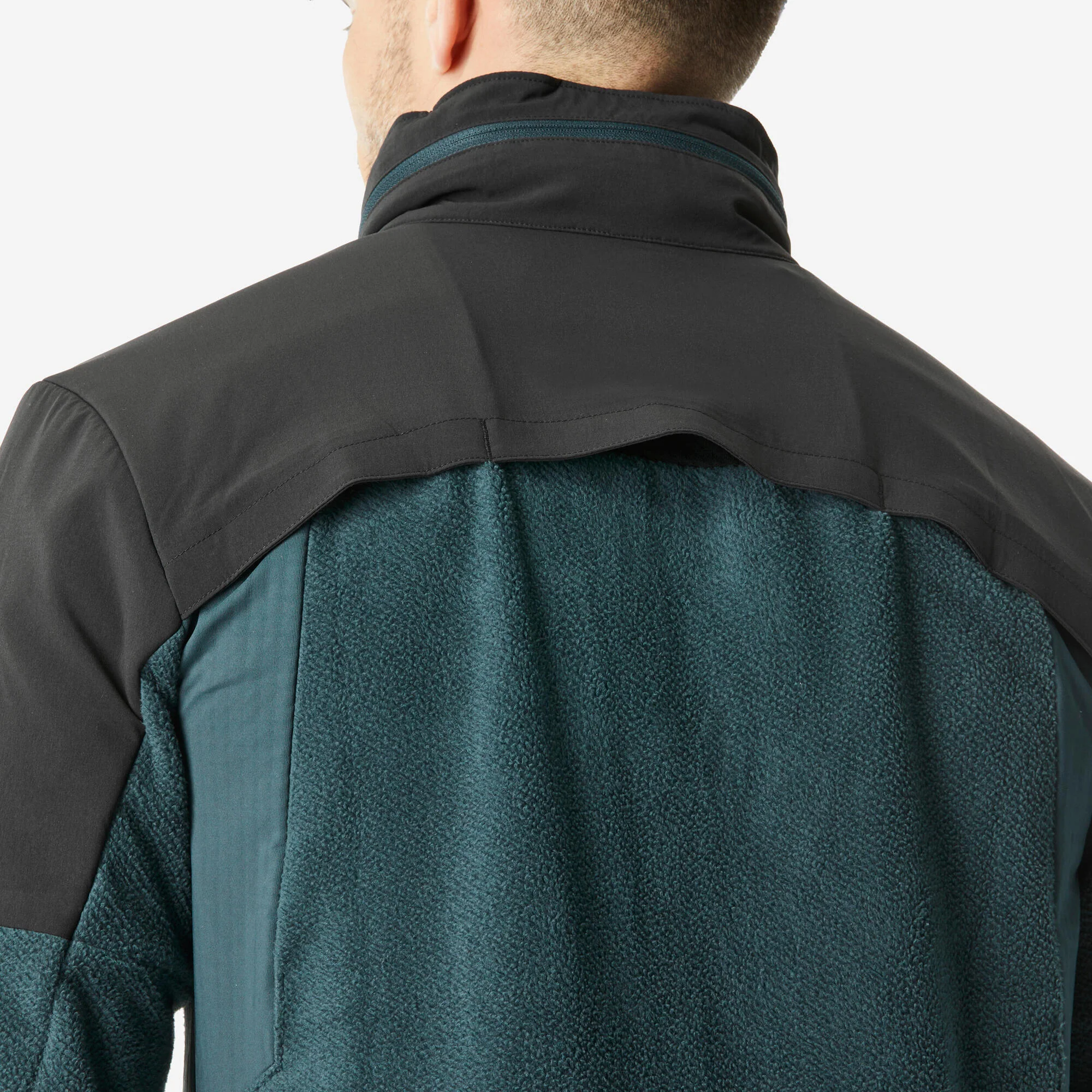 Quechua Men’s MH500 Warm Water-Repellent Hiking Fleece Jacket - Image 4