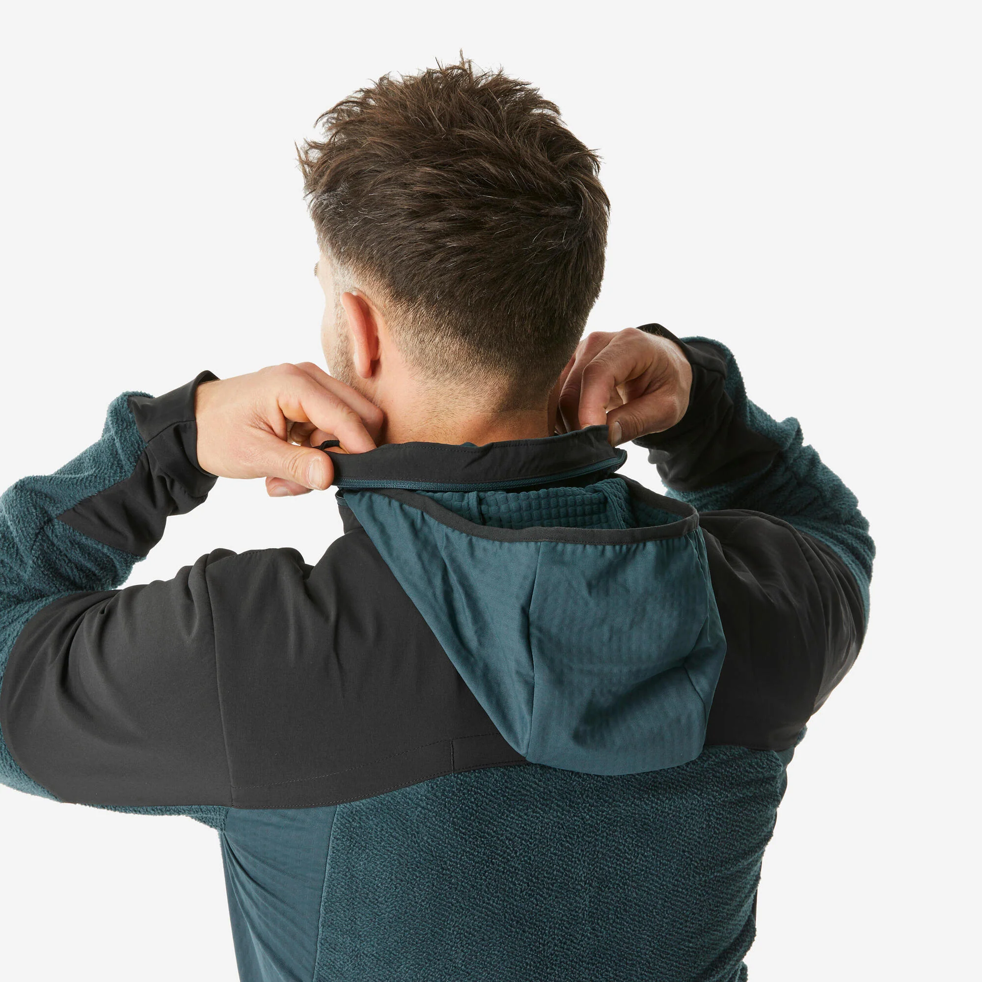 Quechua Men’s MH500 Warm Water-Repellent Hiking Fleece Jacket - Image 6
