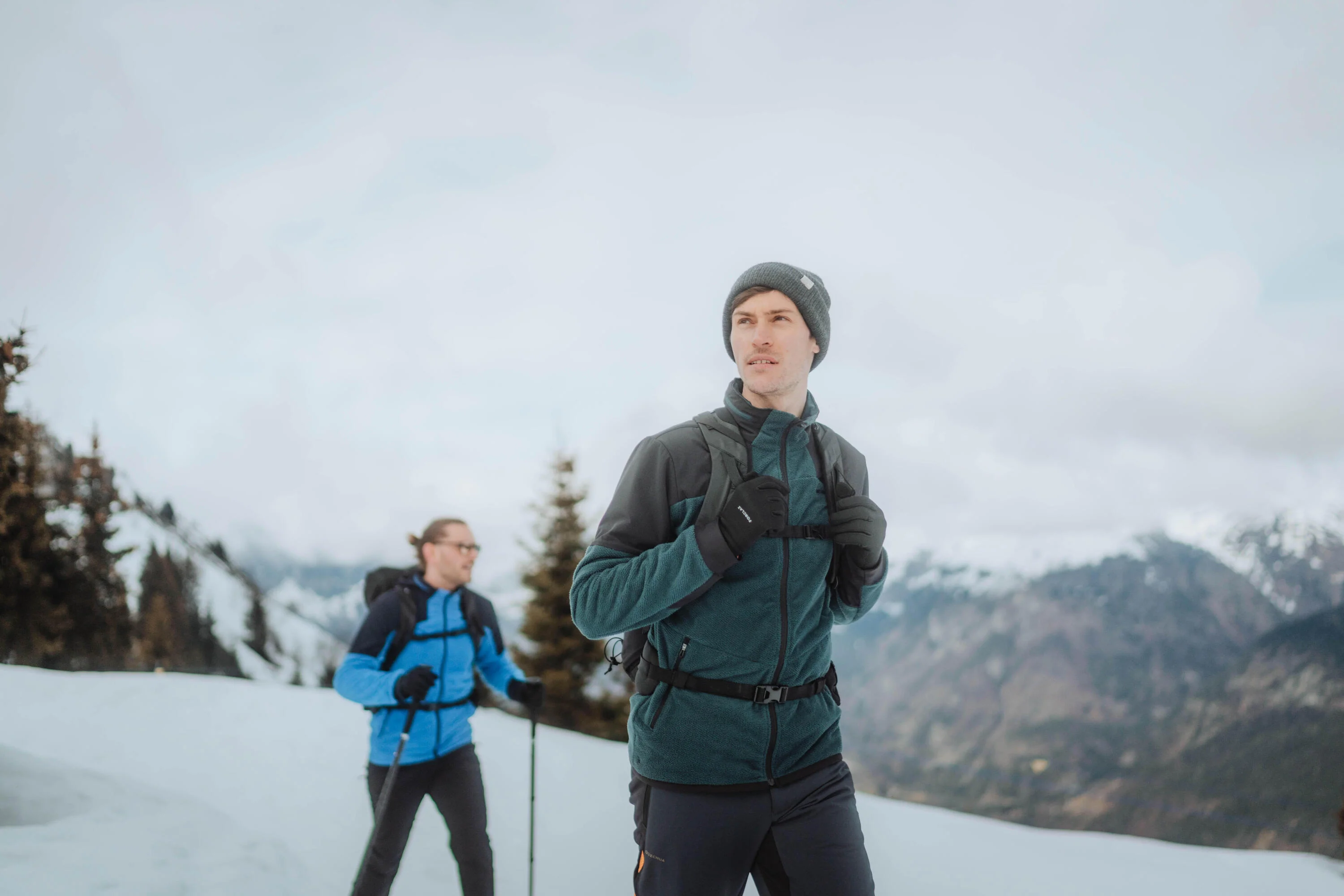 Quechua Men’s MH500 Warm Water-Repellent Hiking Fleece Jacket - Image 9