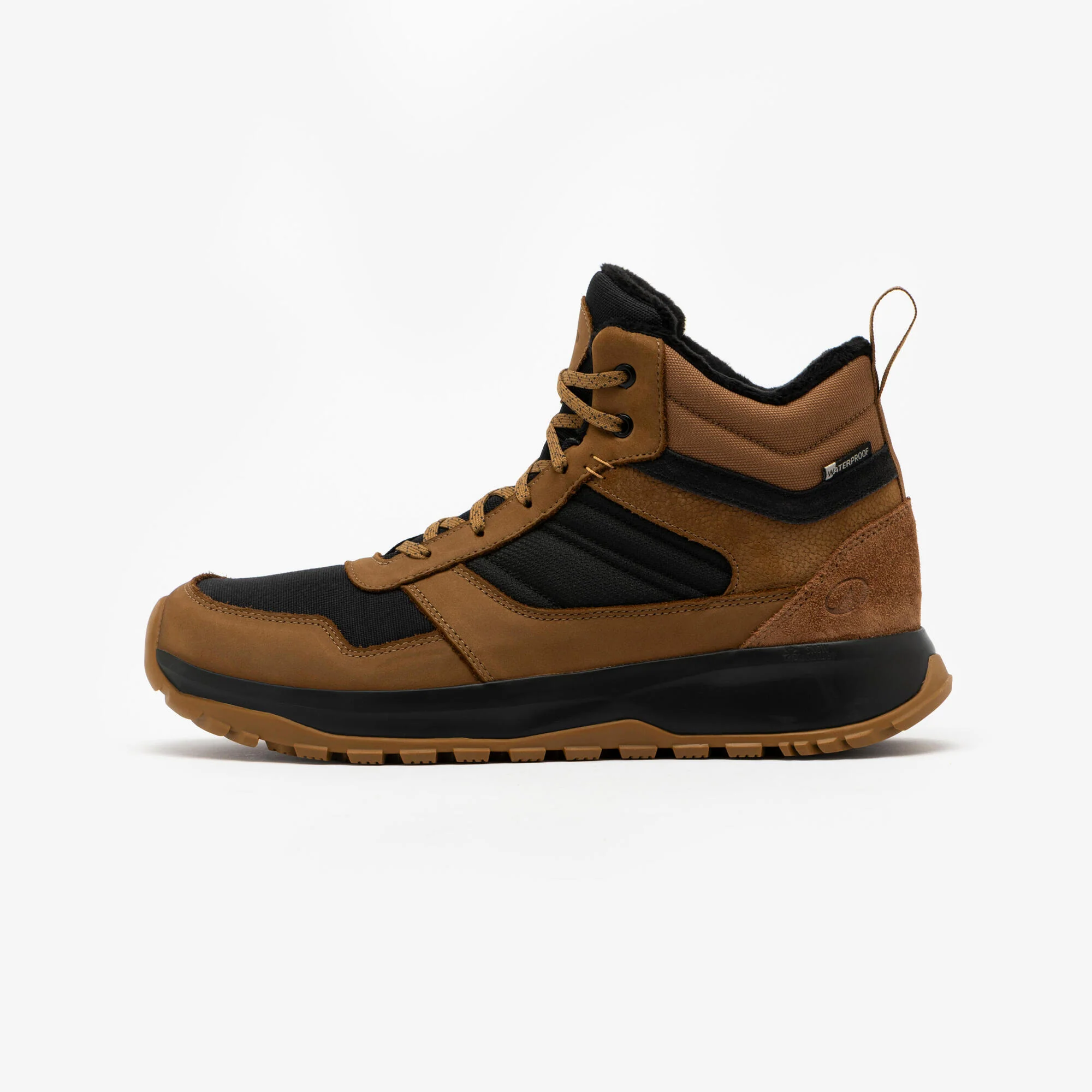 Quechua Men's NH500 Warm Waterproof Mid Leather Hiking Boots - Image 4
