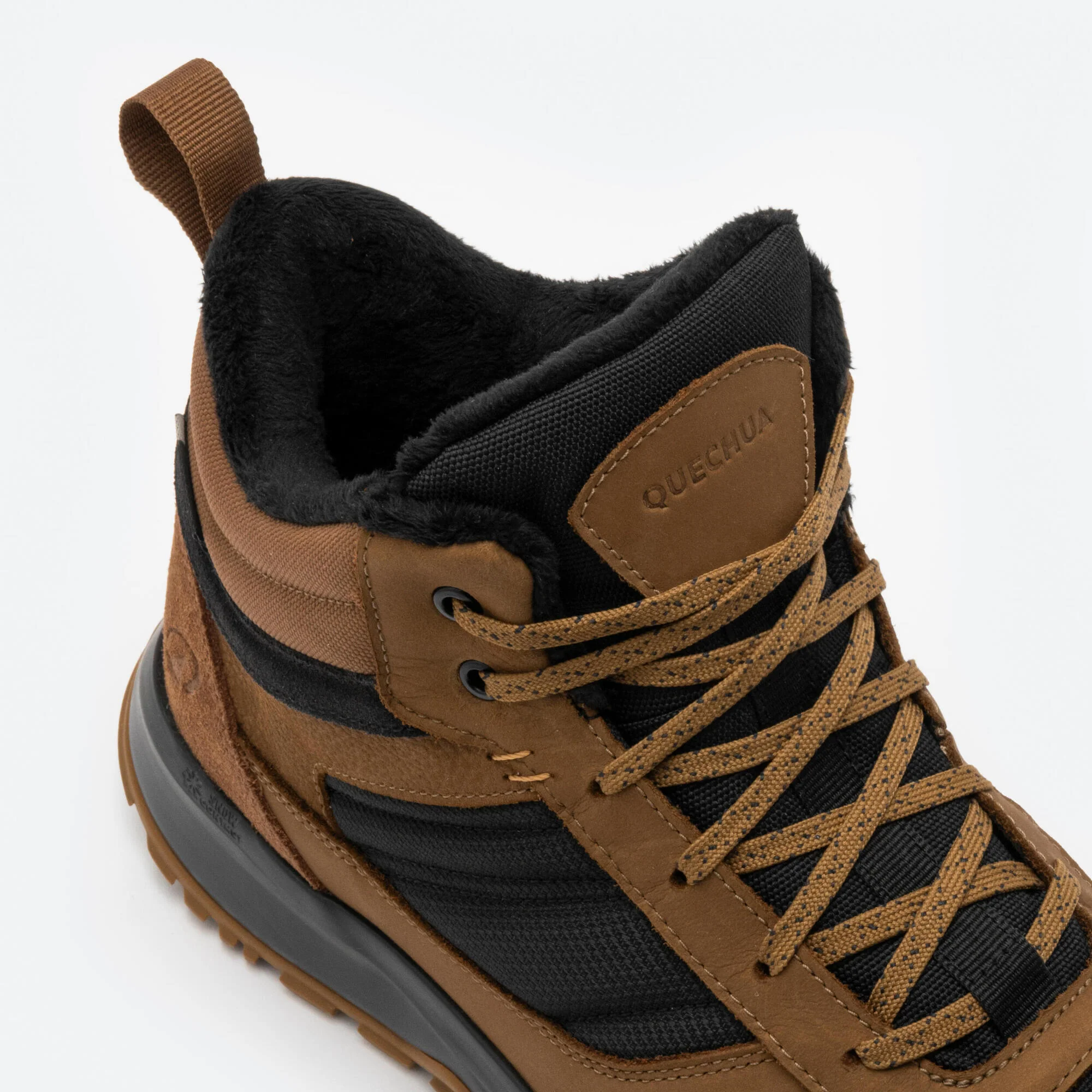 Quechua Men's NH500 Warm Waterproof Mid Leather Hiking Boots - Image 5