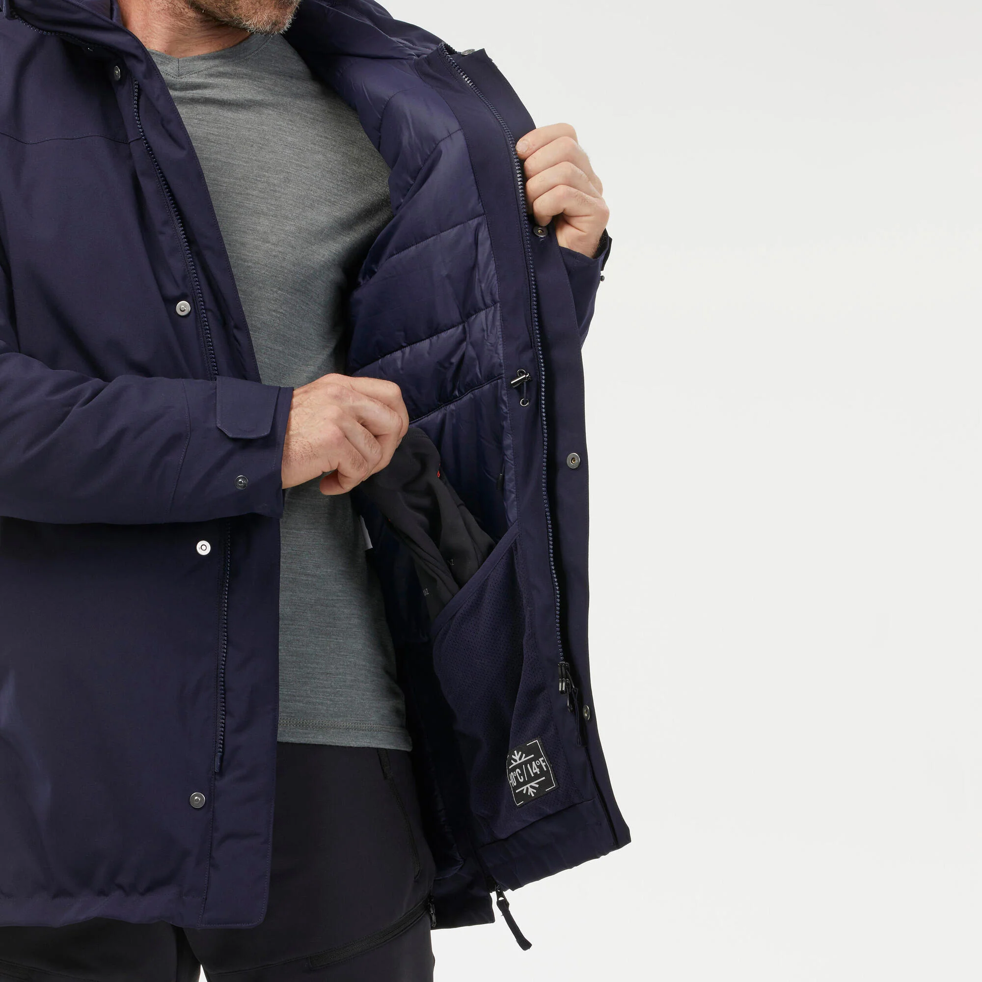 Quechua Men’s NH500 Waterproof Winter Parka - Image 8