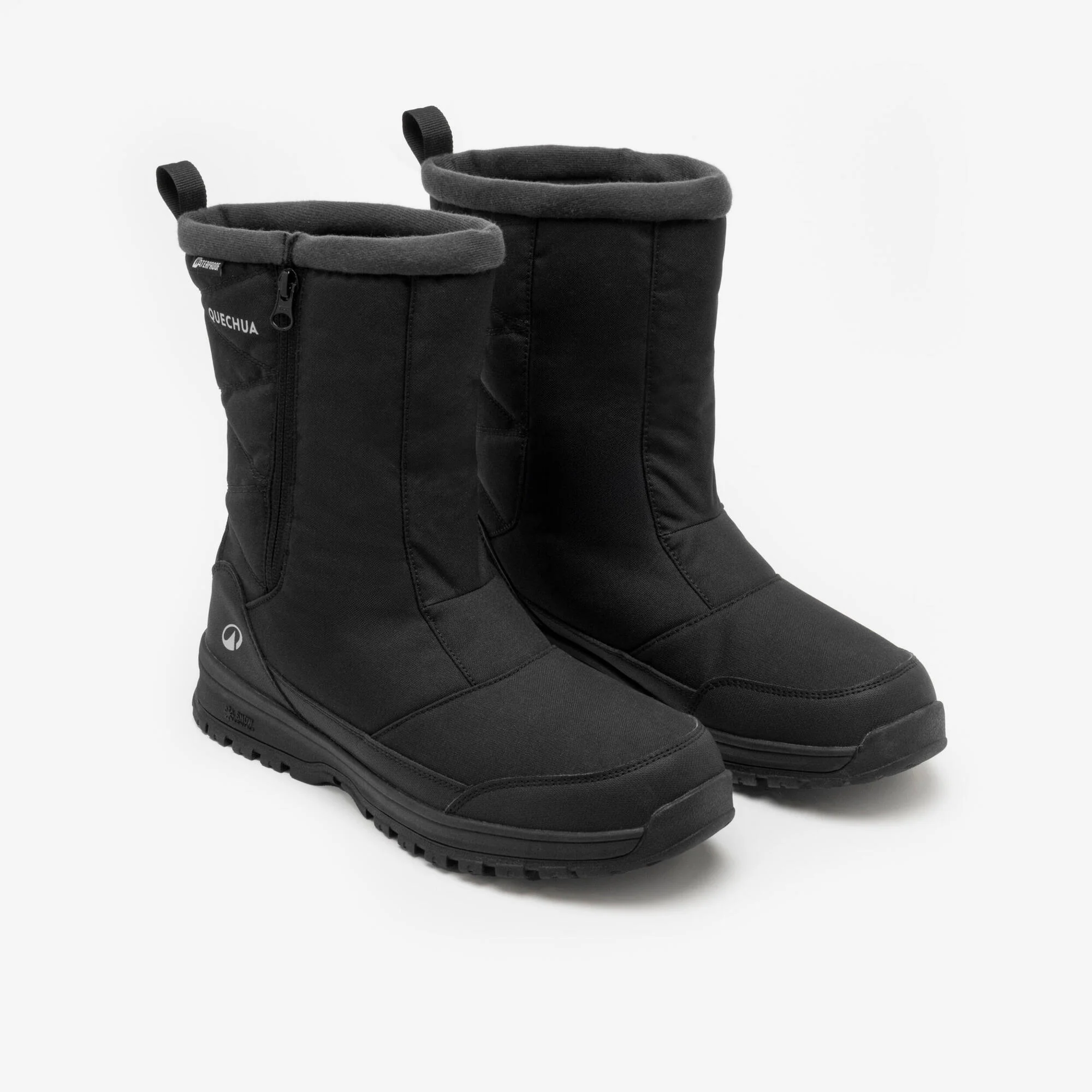 Quechua Men’s NH100 Warm Waterproof Easy-On Snow Hiking Boots - Image 2