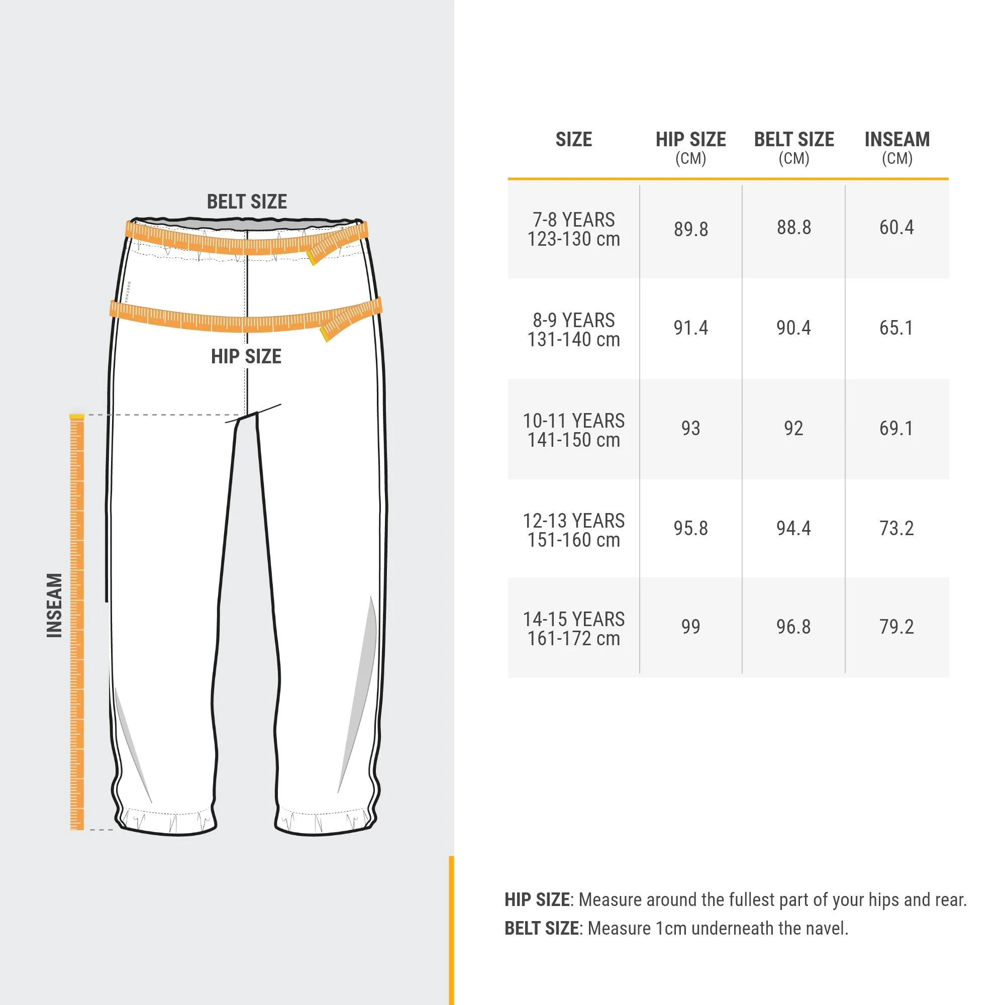 Quechua Kids’ MH100 Waterproof Hiking Overpants – Ages 7–15 - Image 6