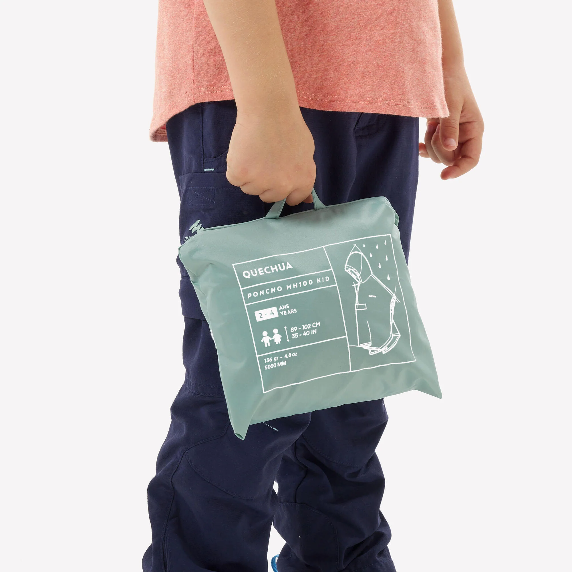 Quechua Kids’ MH100 Rain Poncho – Ages 2–6 - Image 8