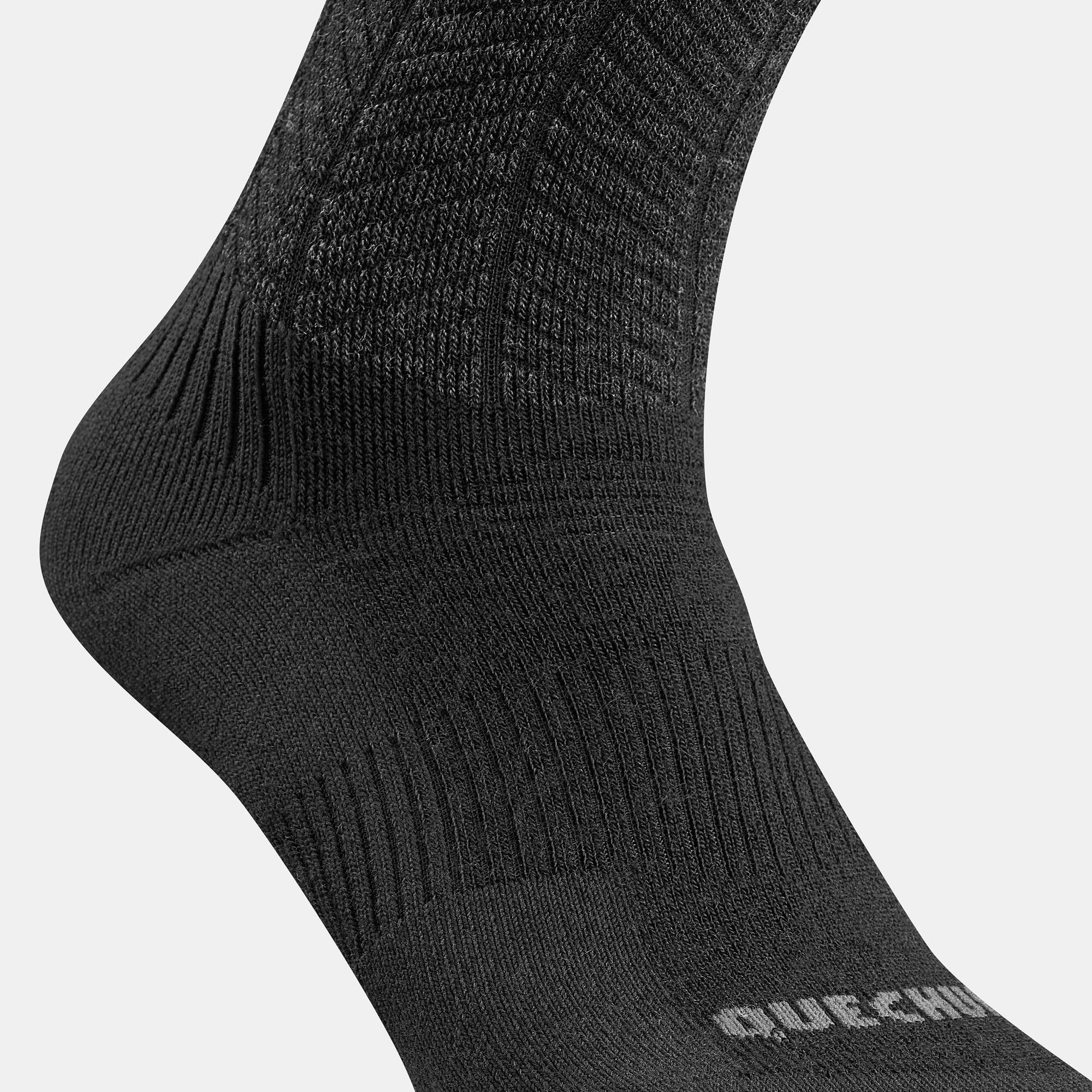 Quechua SH500 Mid 2-Pair Winter Hiking Warm Socks - Image 4