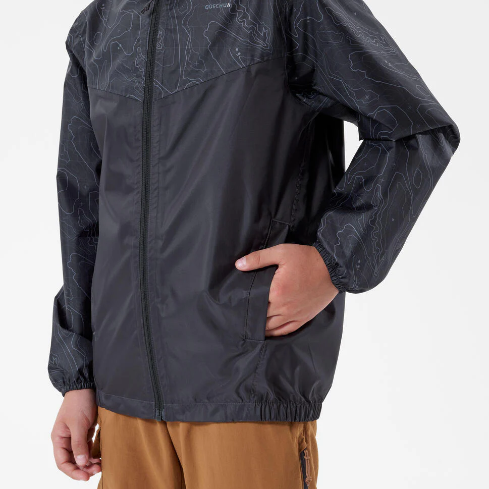 Quechua Kids’ MH150 Waterproof Hiking Jacket – Ages 7–15 - Image 3