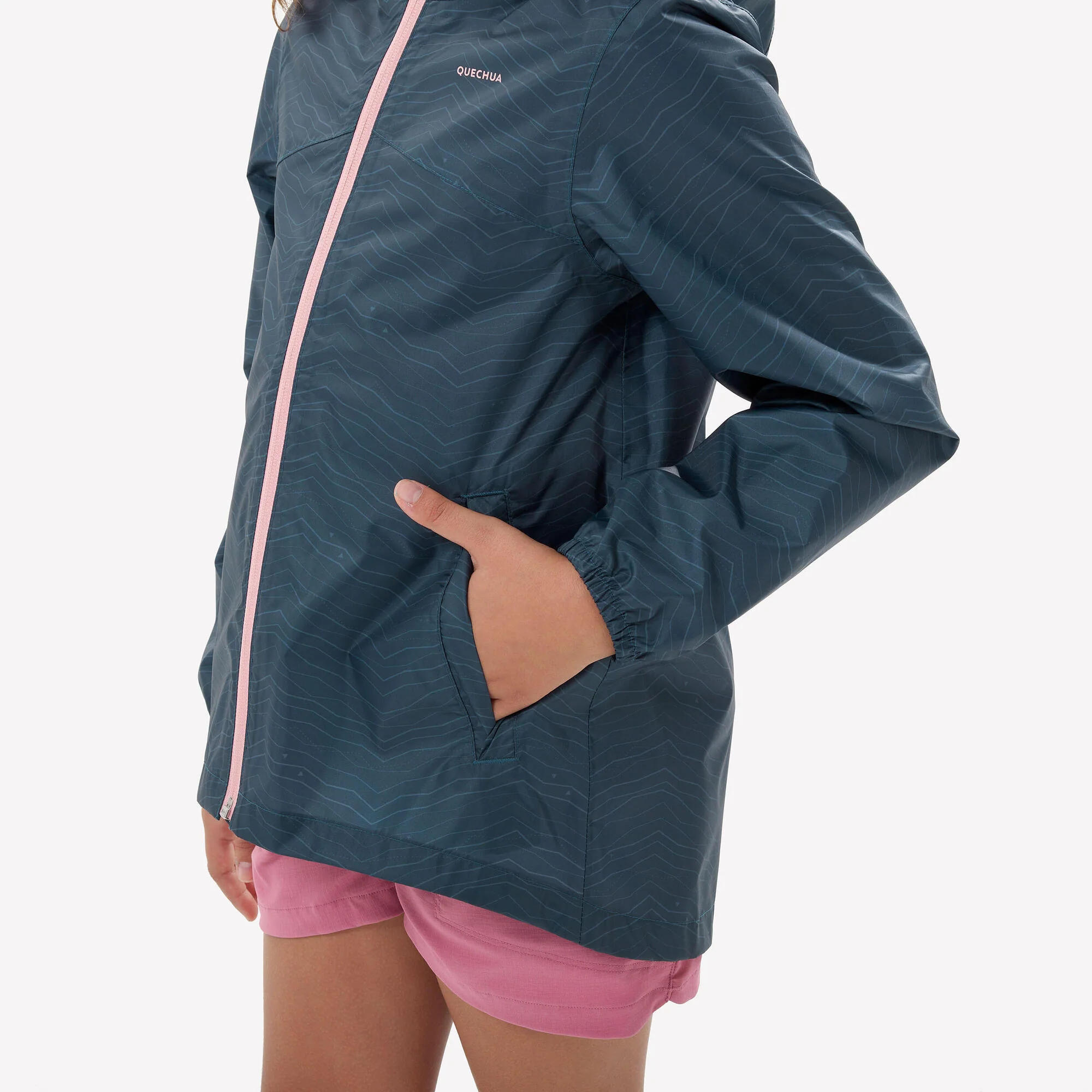 Quechua Kids’ MH150 Waterproof Hiking Jacket – Ages 7–15 - Image 6