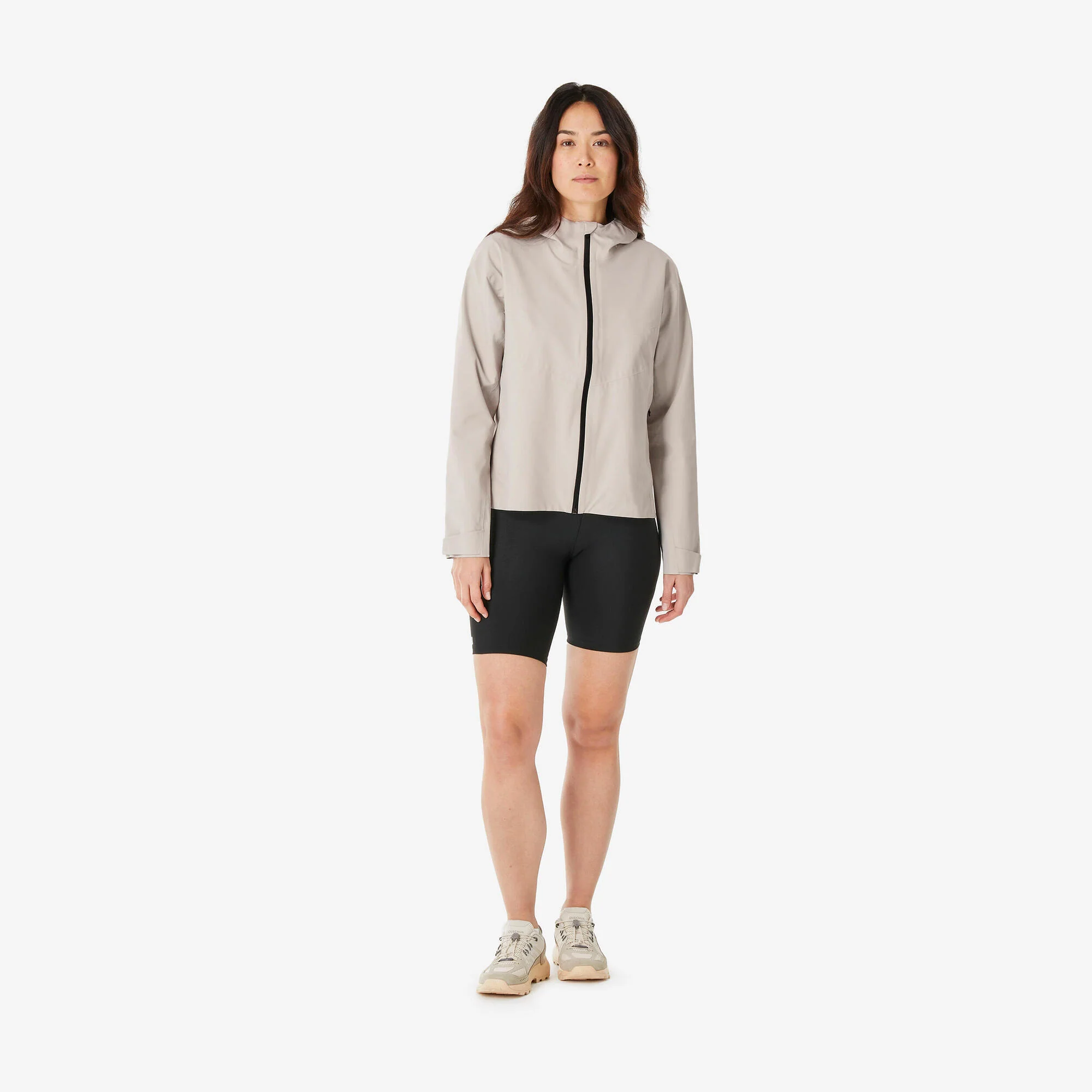 Quechua Women's MH100 Lightweight Waterproof Hiking Jacket - Image 2