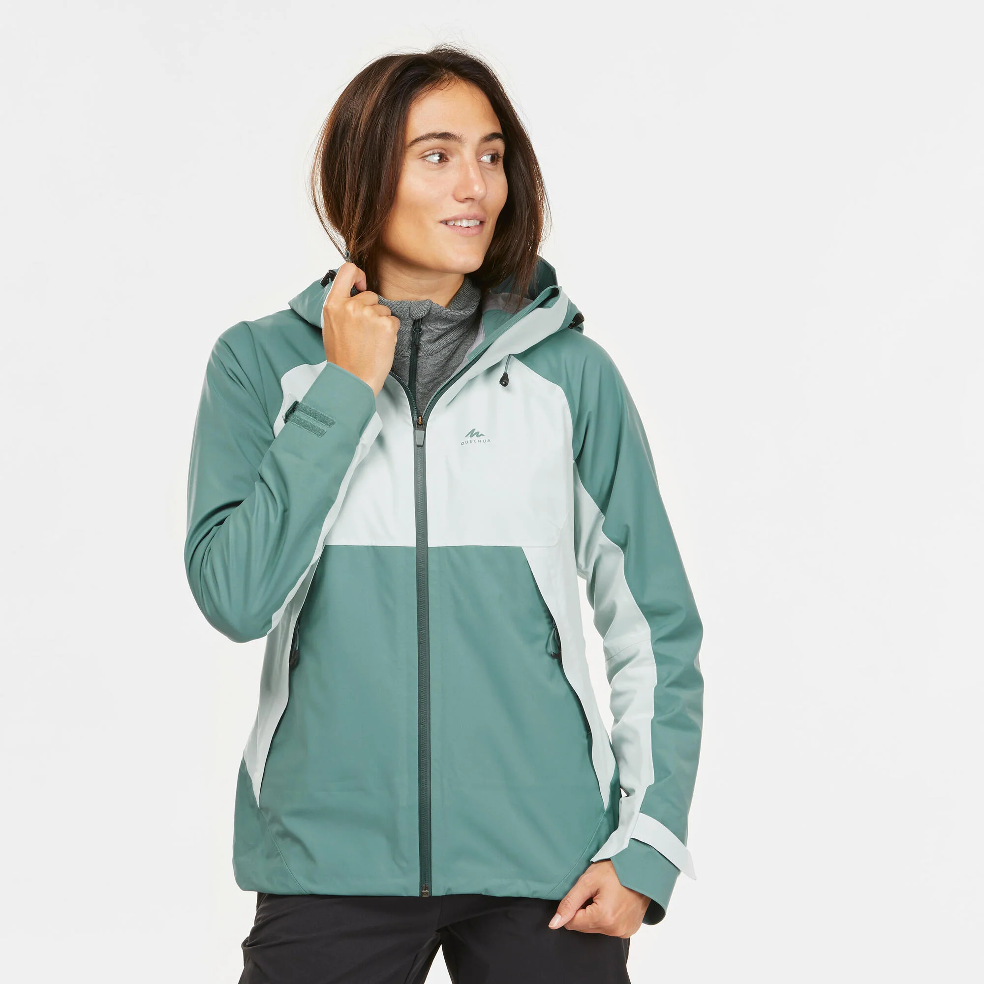 Quechua Women's MH500 Lightweight Waterproof Hiking Jacket - Image 12
