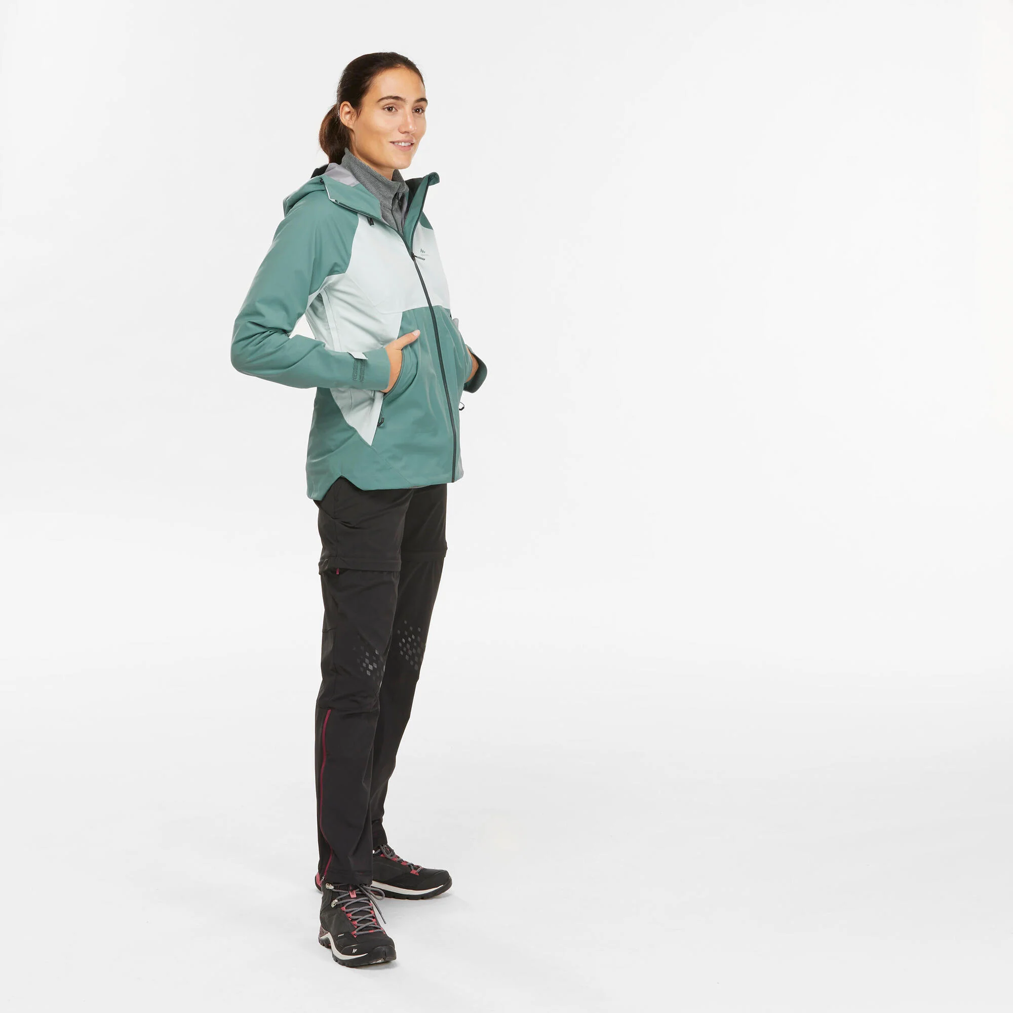 Quechua Women's MH500 Lightweight Waterproof Hiking Jacket - Image 19