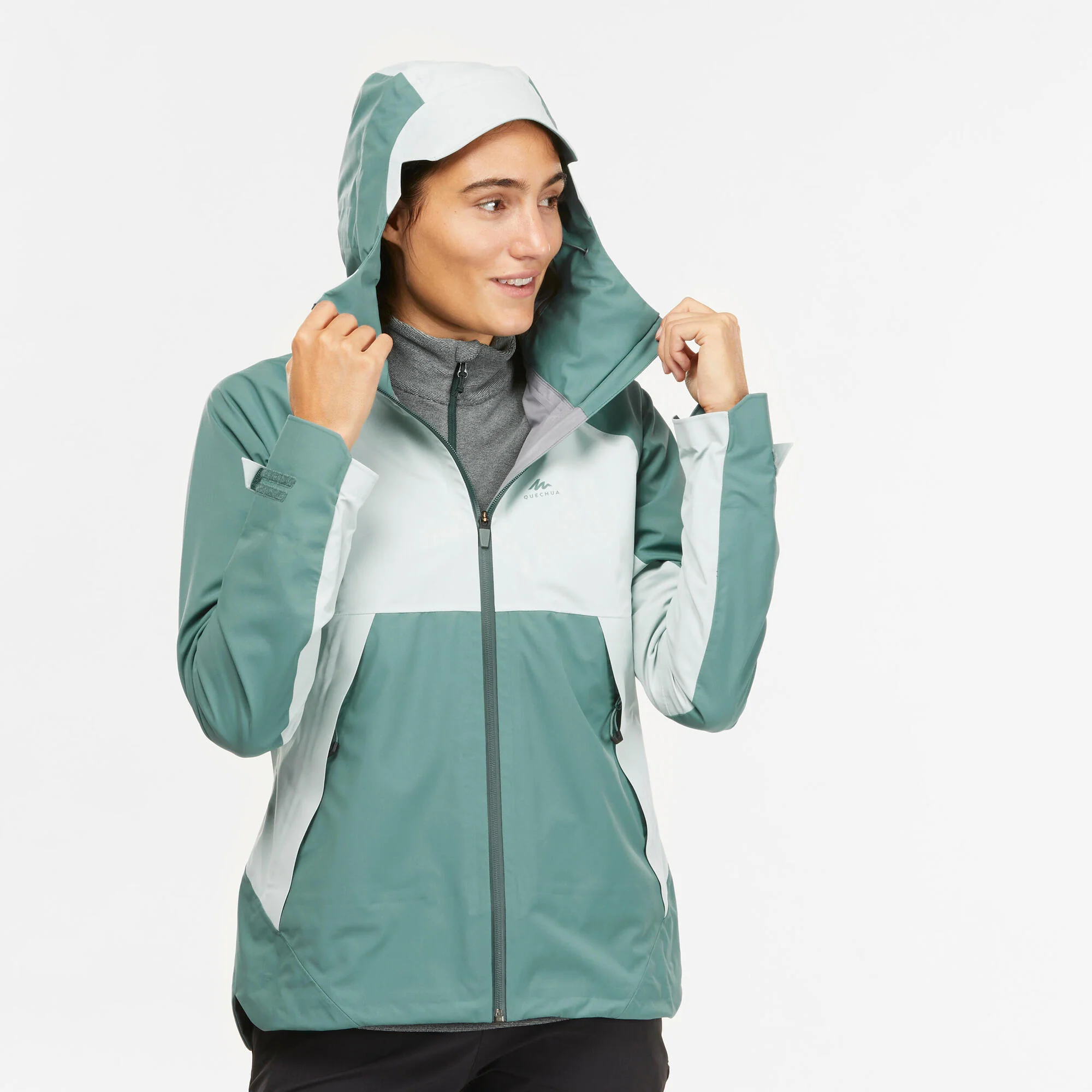 Quechua Women's MH500 Lightweight Waterproof Hiking Jacket - Image 22